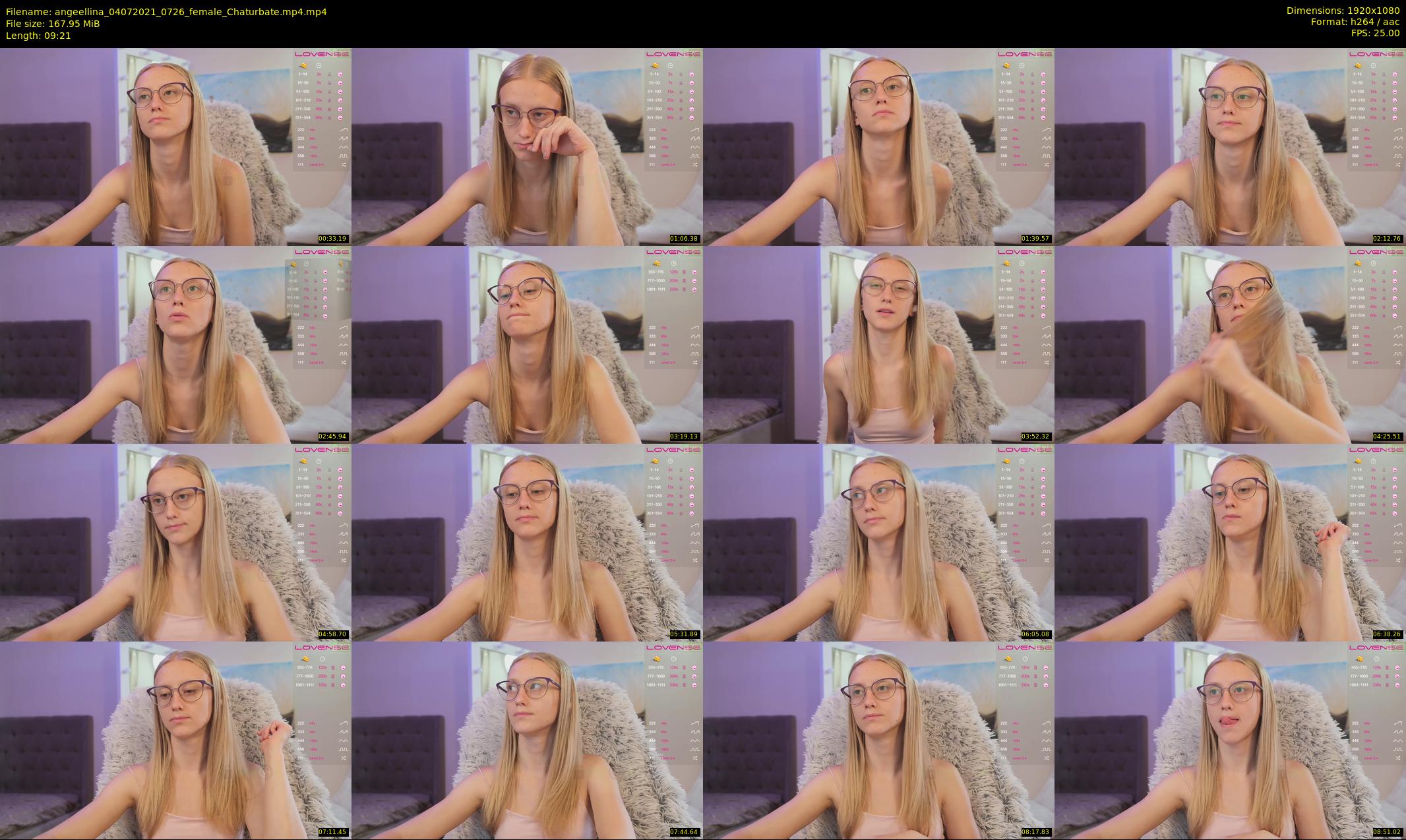 angeellina — 10 minute Chaturbate female cam show recording, 1080p, Jul 4, 2021