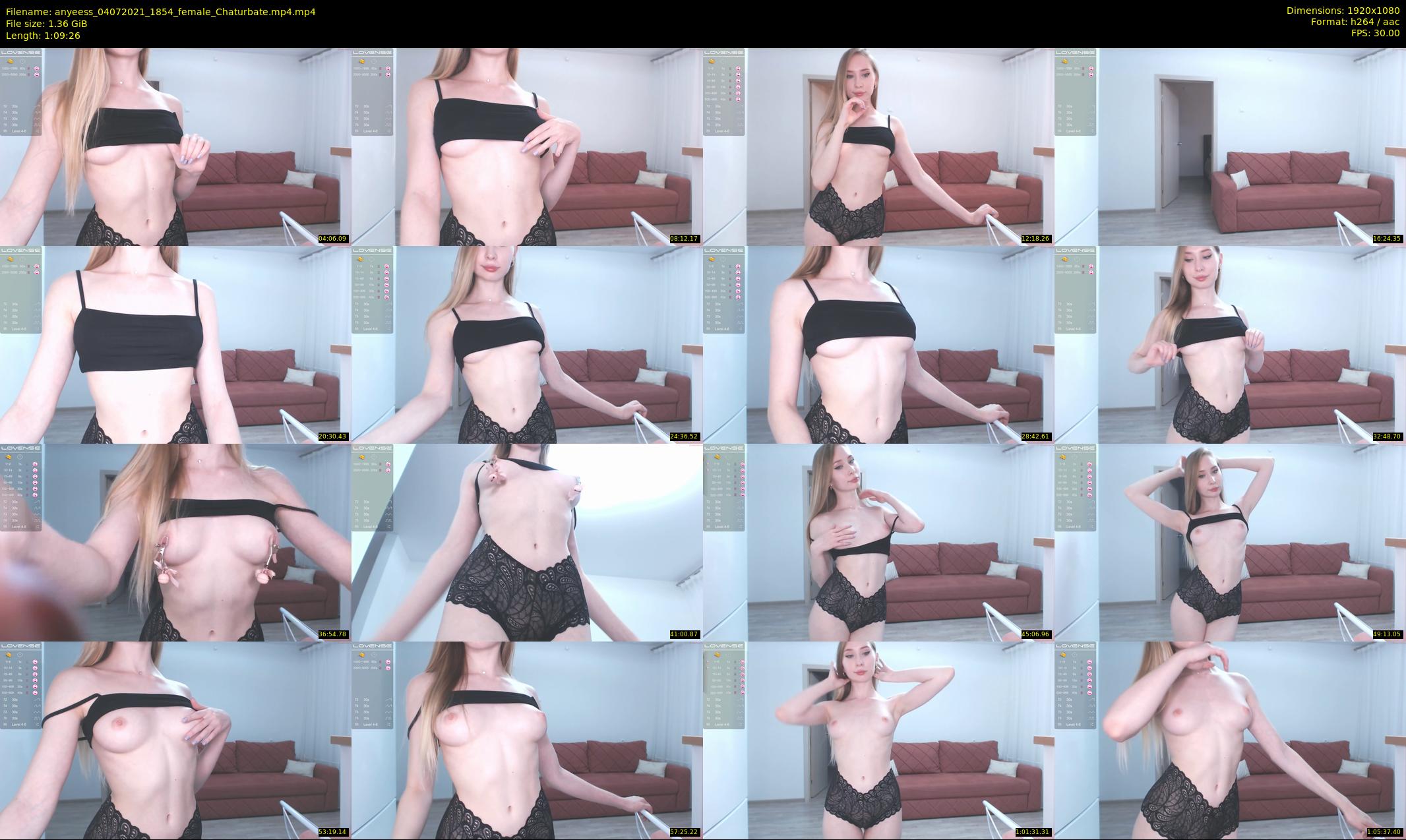 anyeess — 70 minute Chaturbate female cam show recording, 1080p, Jul 4, 2021