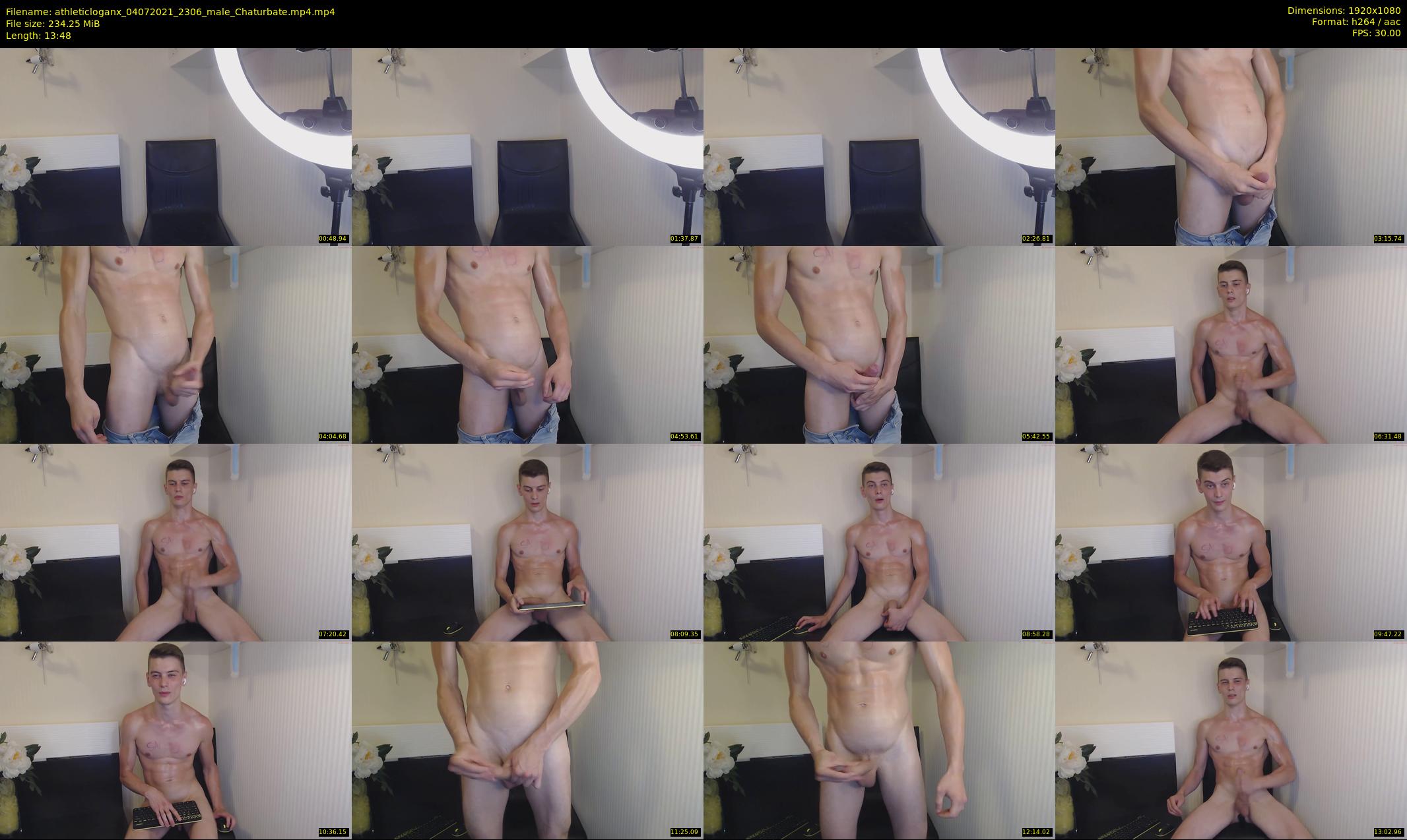 athleticloganx — 14 minute Chaturbate male cam show recording, 1080p, Jul 4, 2021