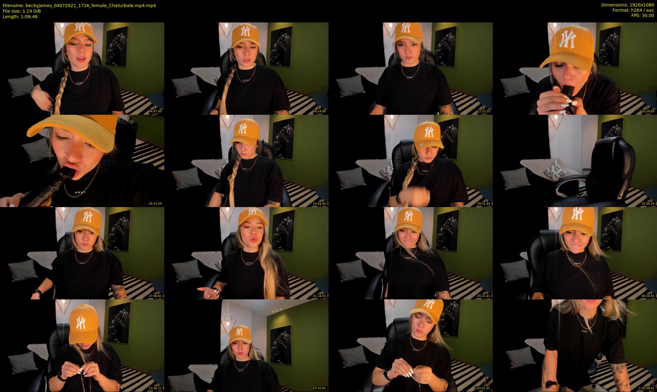 beckyjames — 70 minute Chaturbate female cam show recording, 1080p, Jul 4, 2021