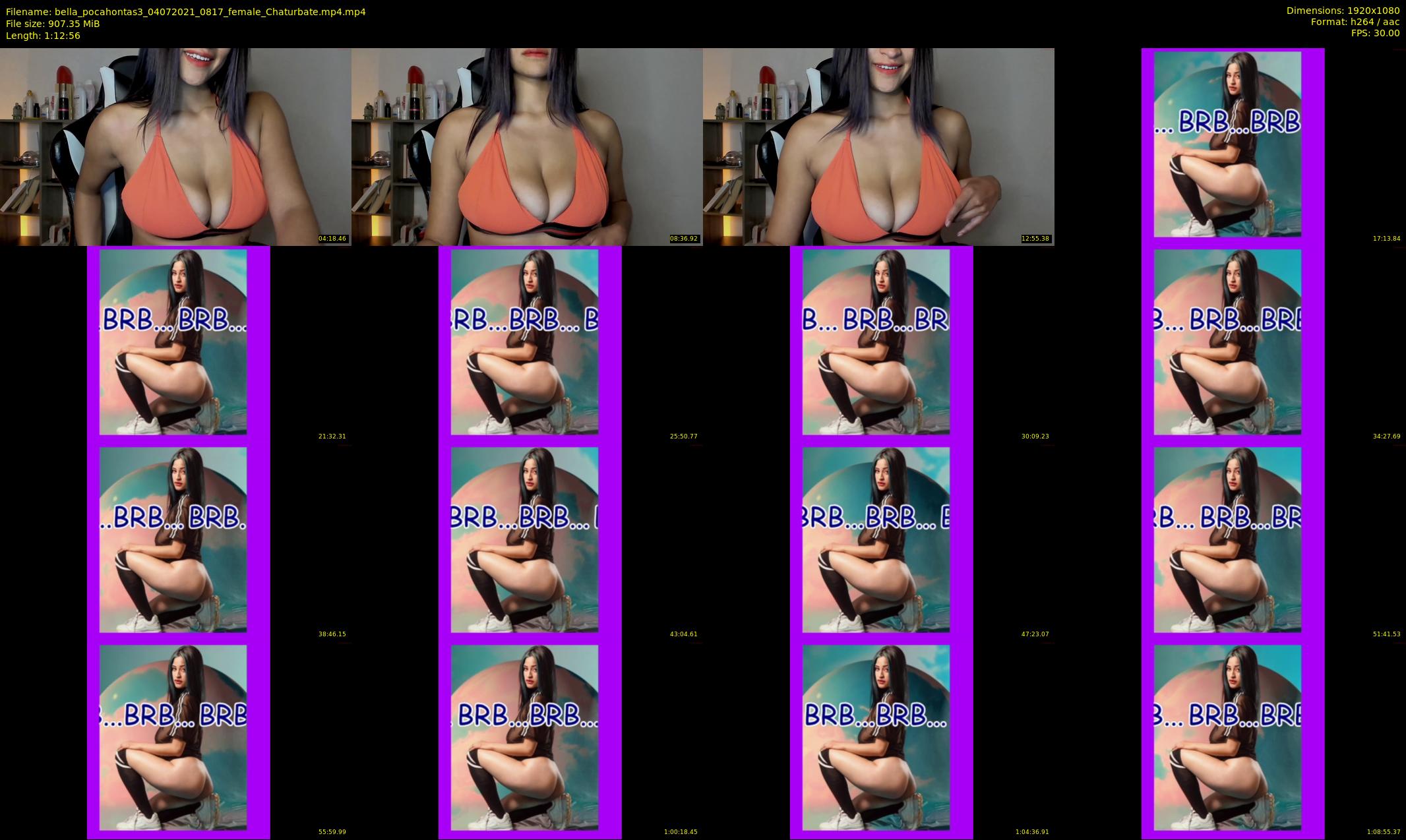 bella_pocahontas3 — 73 minute Chaturbate female cam show recording, 1080p, Jul 4, 2021