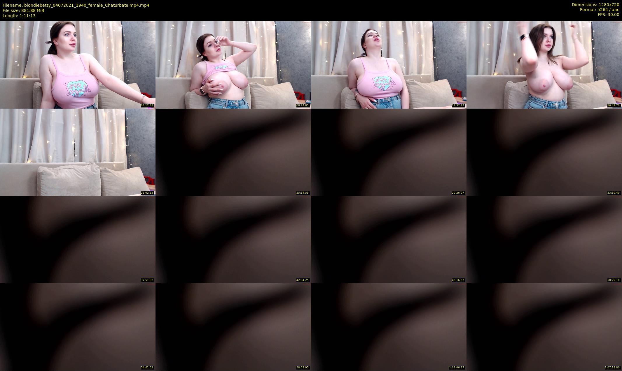 blondiebetsy — 72 minute Chaturbate female cam show recording, 720p, Jul 4, 2021