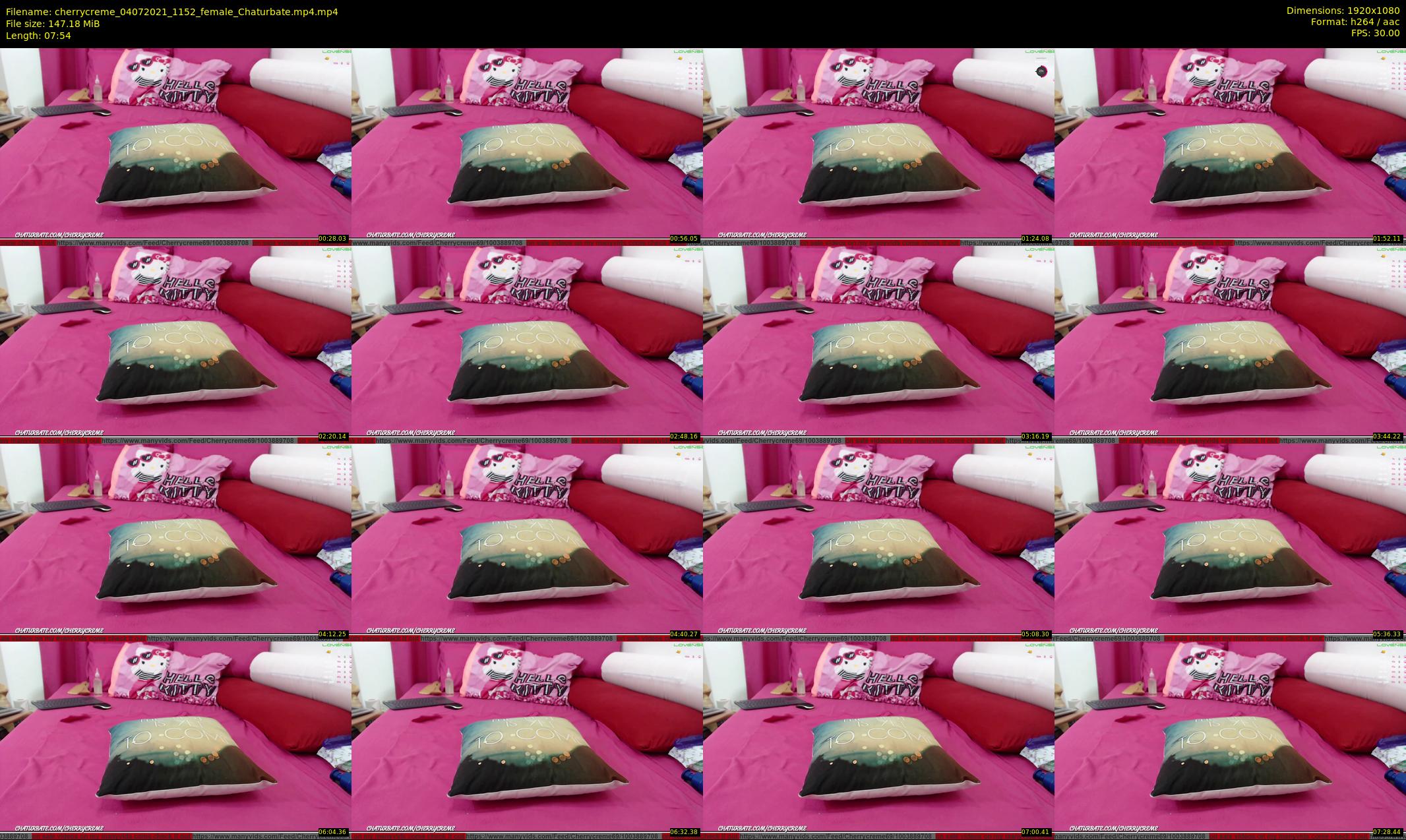 cherrycreme — 8 minute Chaturbate female cam show recording, 1080p, Jul 4, 2021