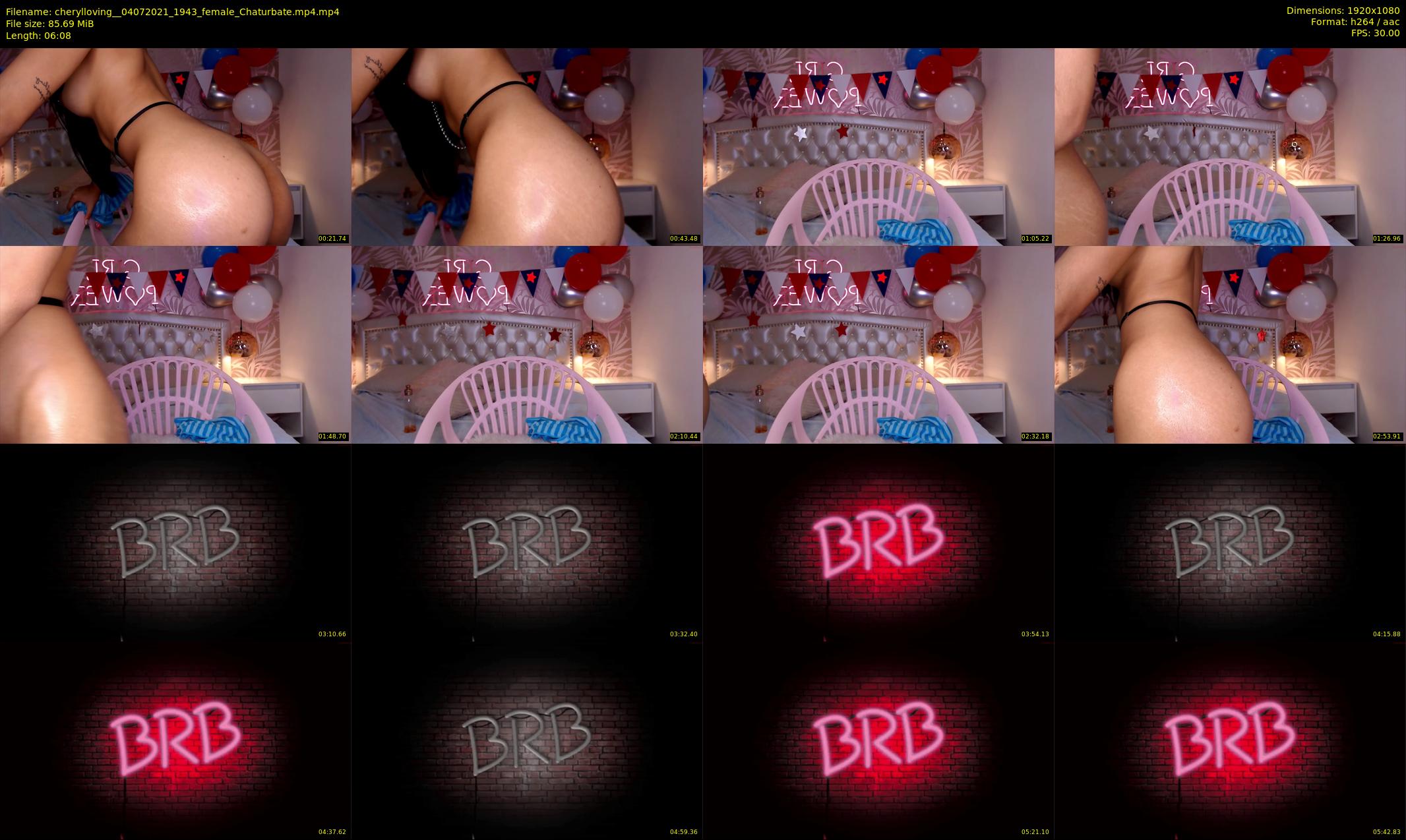 cherylloving_ — 7 minute Chaturbate female cam show recording, 1080p, Jul 4, 2021