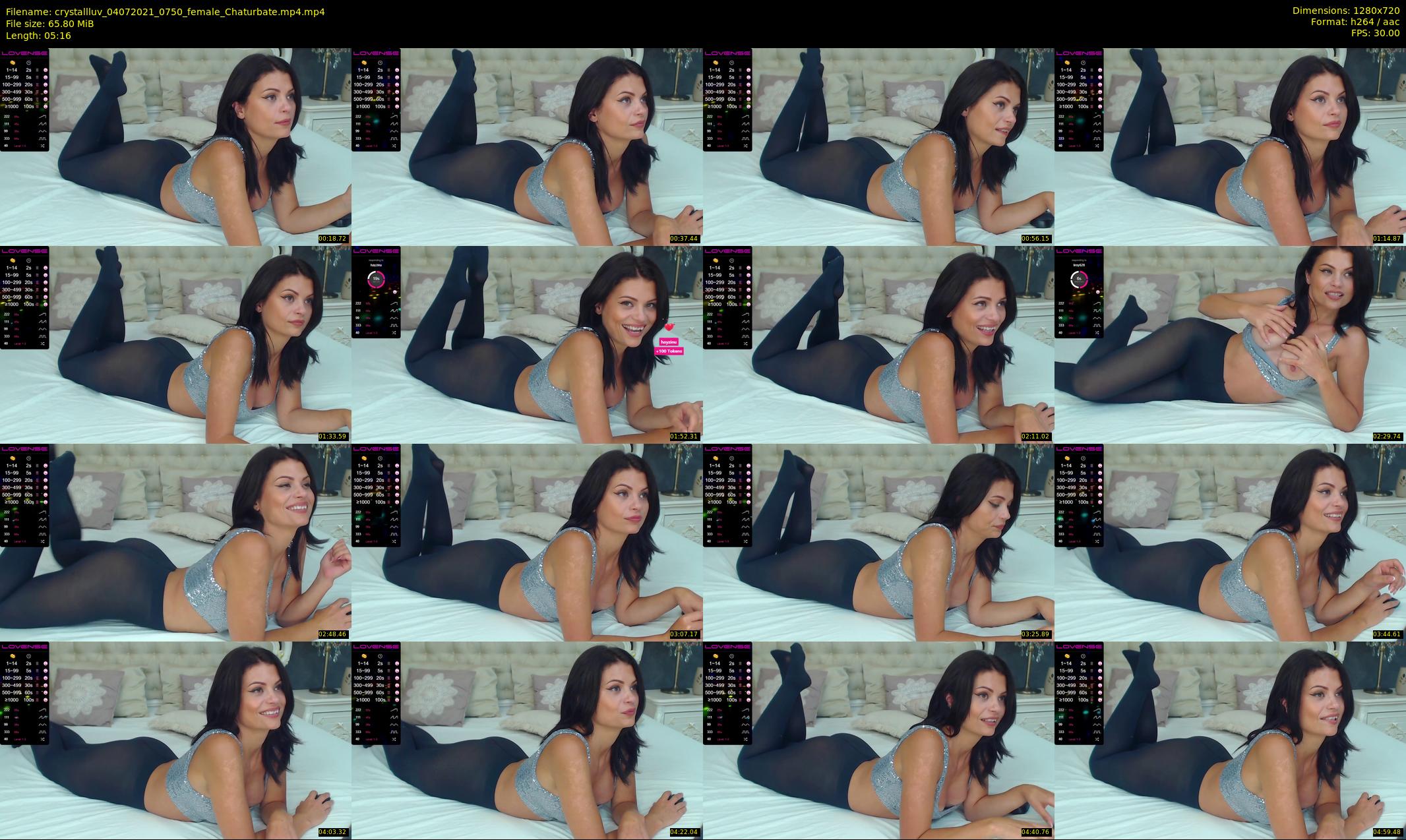 crystallluv — 6 minute Chaturbate female cam show recording, 720p, Jul 4, 2021