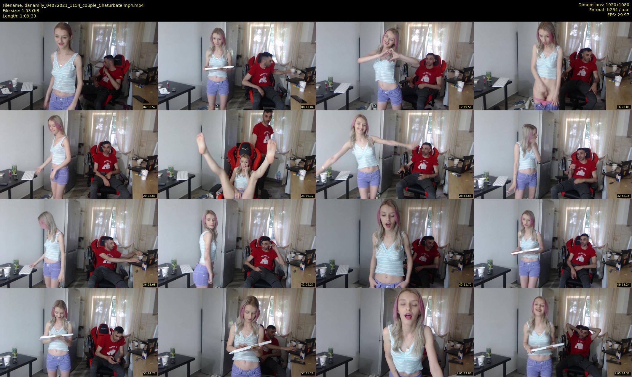 danamily — 70 minute Chaturbate female cam show recording, 1080p, Jul 4, 2021