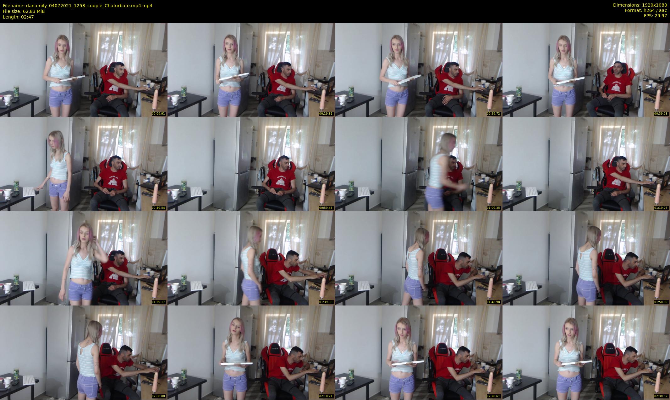danamily — 3 minute Chaturbate female cam show recording, 1080p, Jul 4, 2021