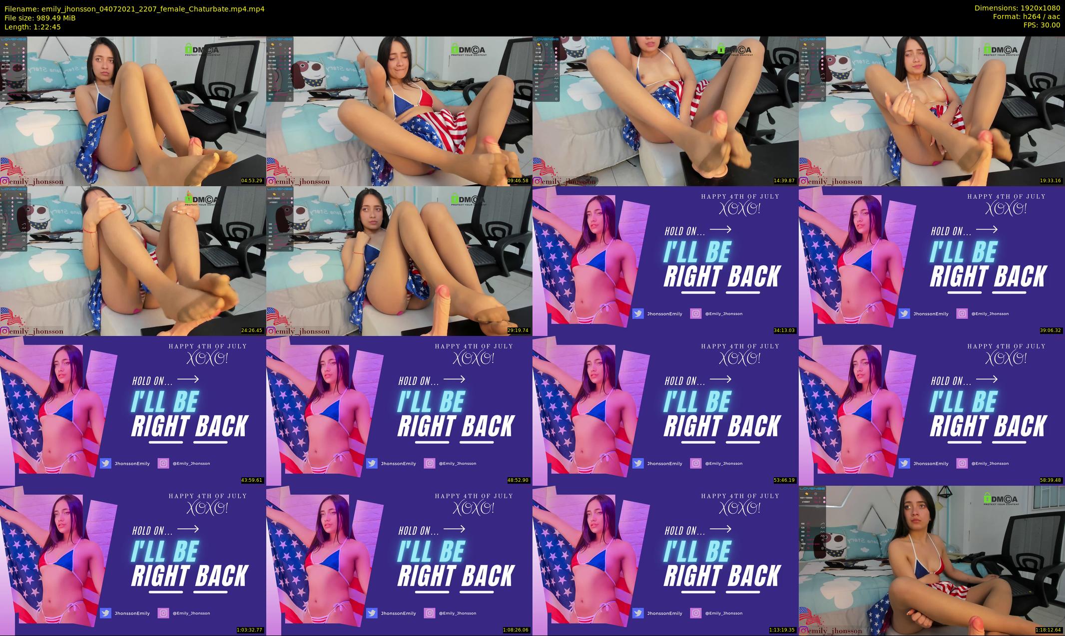 emily_jhonsson — 83 minute Chaturbate female cam show recording, 1080p, Jul 4, 2021