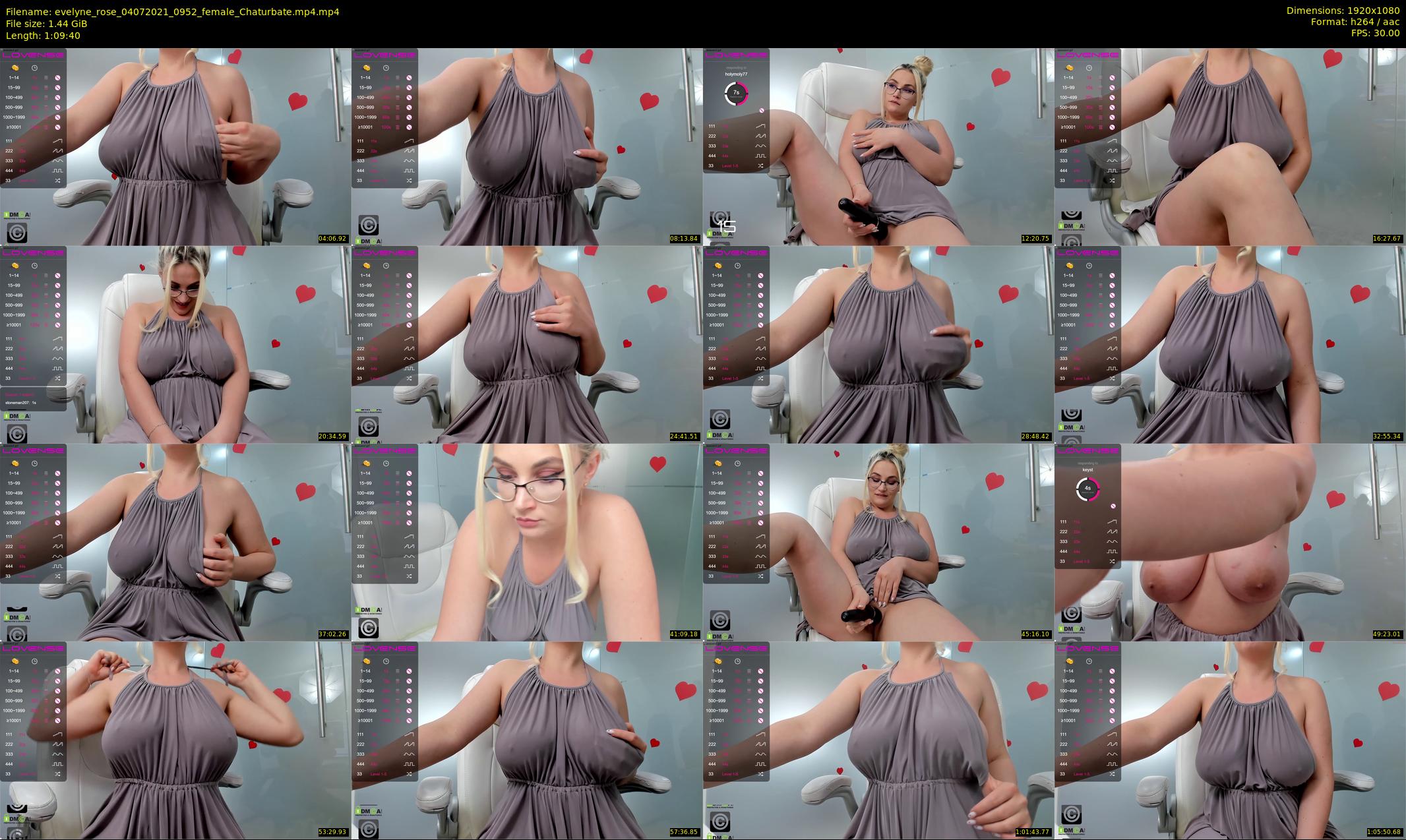 evelyne_rose — 70 minute Chaturbate female cam show recording, 1080p, Jul 4, 2021