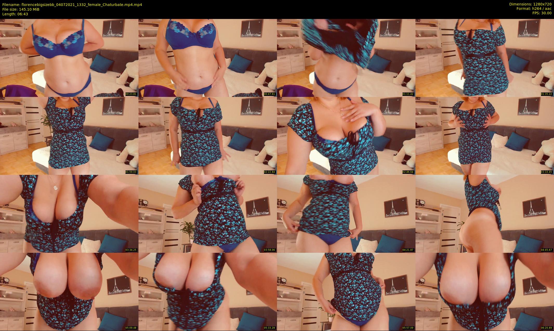 florencebigsizebb — 7 minute Chaturbate female cam show recording, 720p, Jul 4, 2021