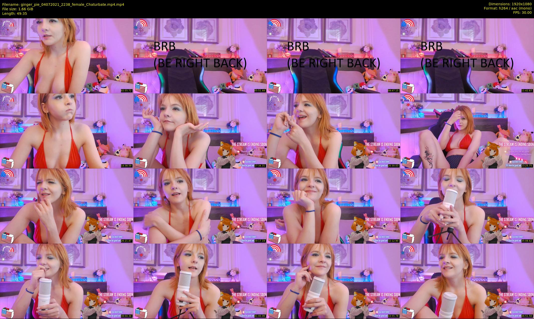ginger_pie — 50 minute Chaturbate female cam show recording, 1080p, Jul 4, 2021