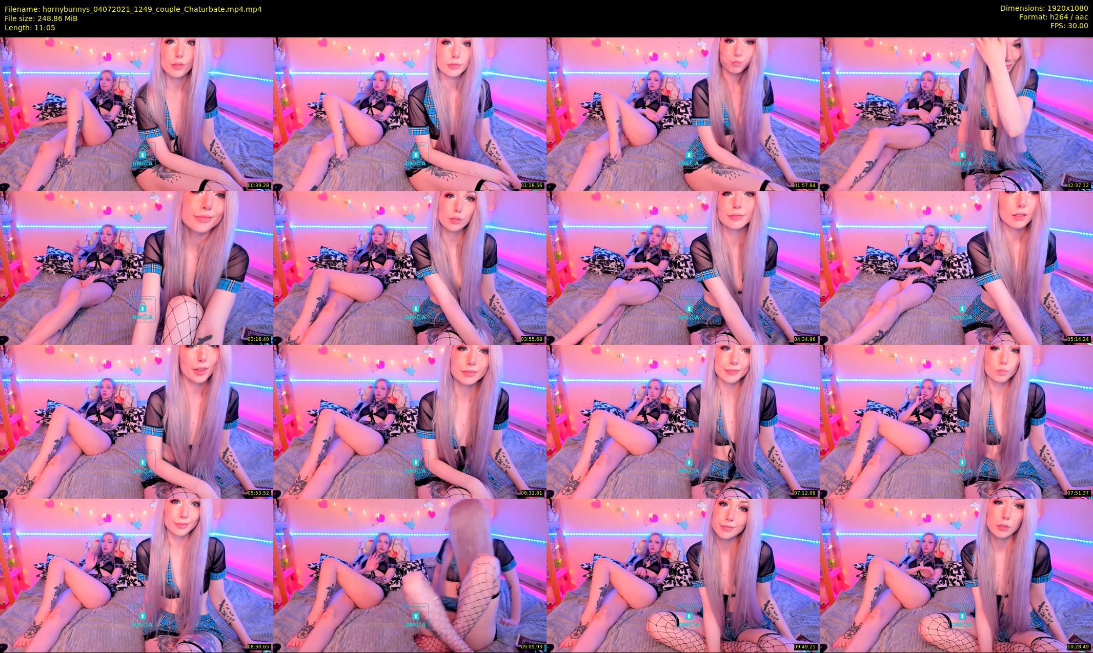 hornybunnys — 12 minute Chaturbate couple cam show recording, 1080p, Jul 4, 2021