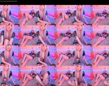 hornybunnys — 12 minute Chaturbate couple cam show recording, 1080p, Jul 4, 2021