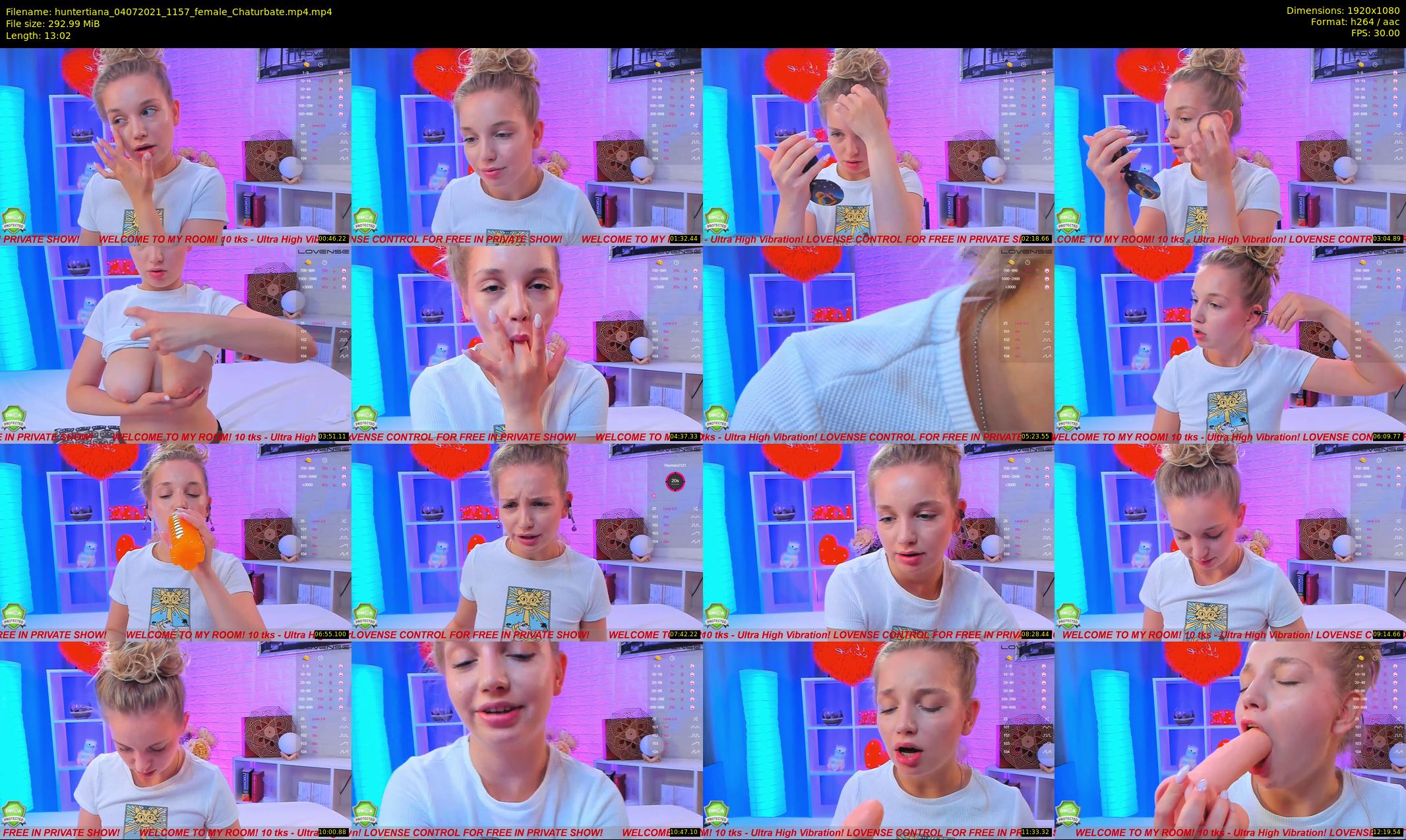 huntertiana — 14 minute Chaturbate female cam show recording, 1080p, Jul 4, 2021
