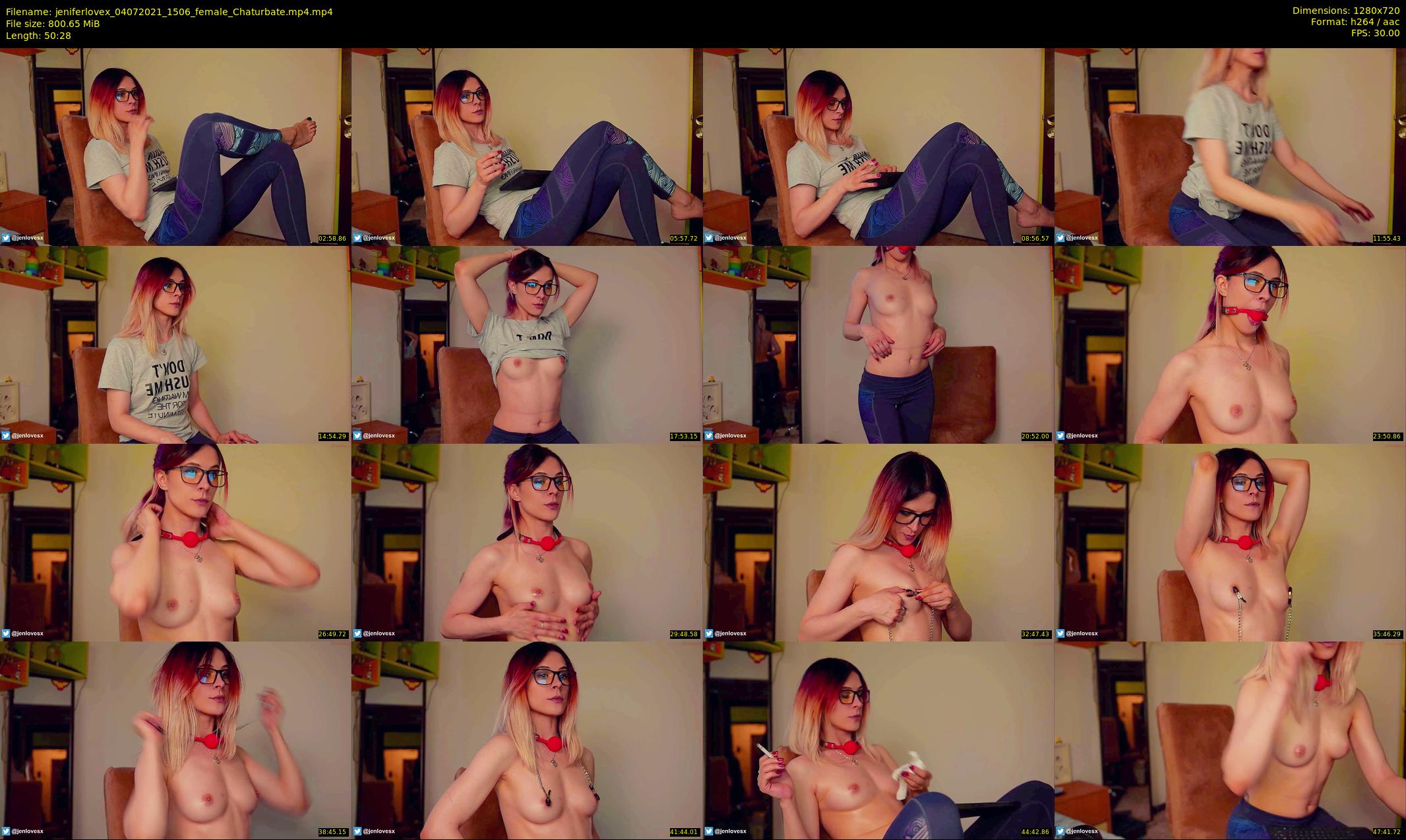 jeniferlovex — 51 minute Chaturbate female cam show recording, 720p, Jul 4, 2021