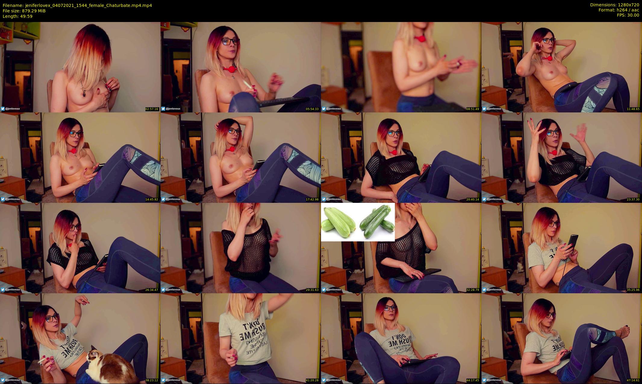 jeniferlovex — 50 minute Chaturbate female cam show recording, 720p, Jul 4, 2021
