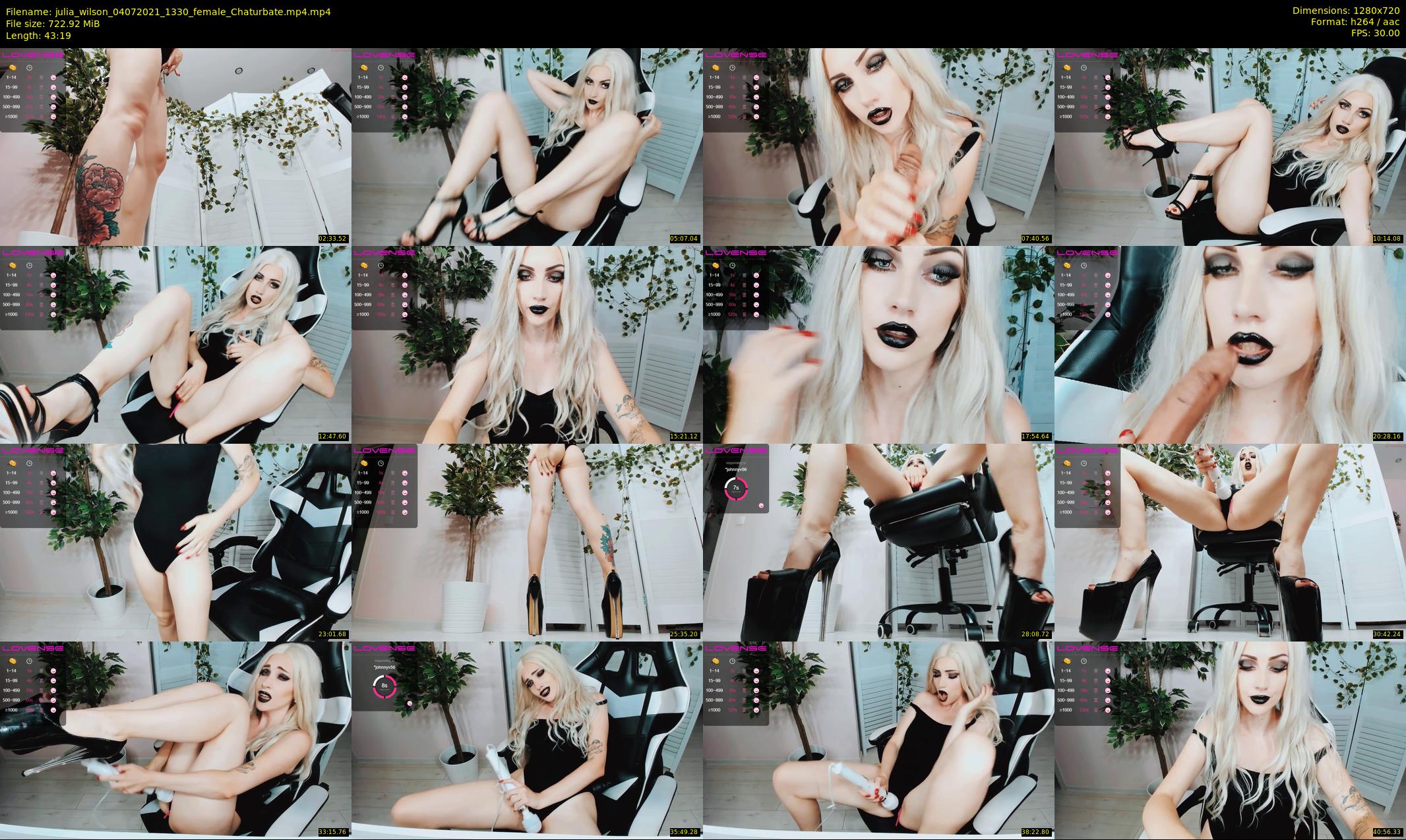 julia_wilson — 44 minute Chaturbate female cam show recording, 720p, Jul 4, 2021