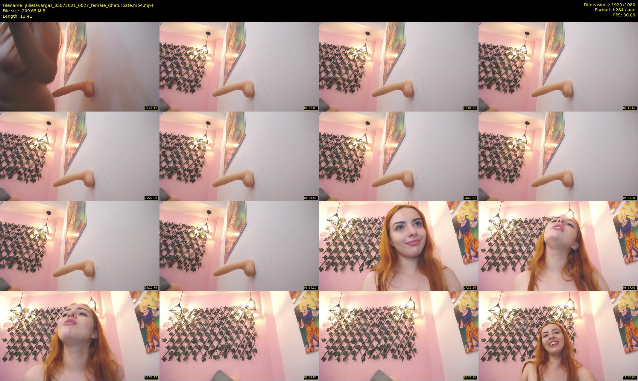julietavargas — 12 minute Chaturbate female cam show recording, 1080p, Jul 5, 2021