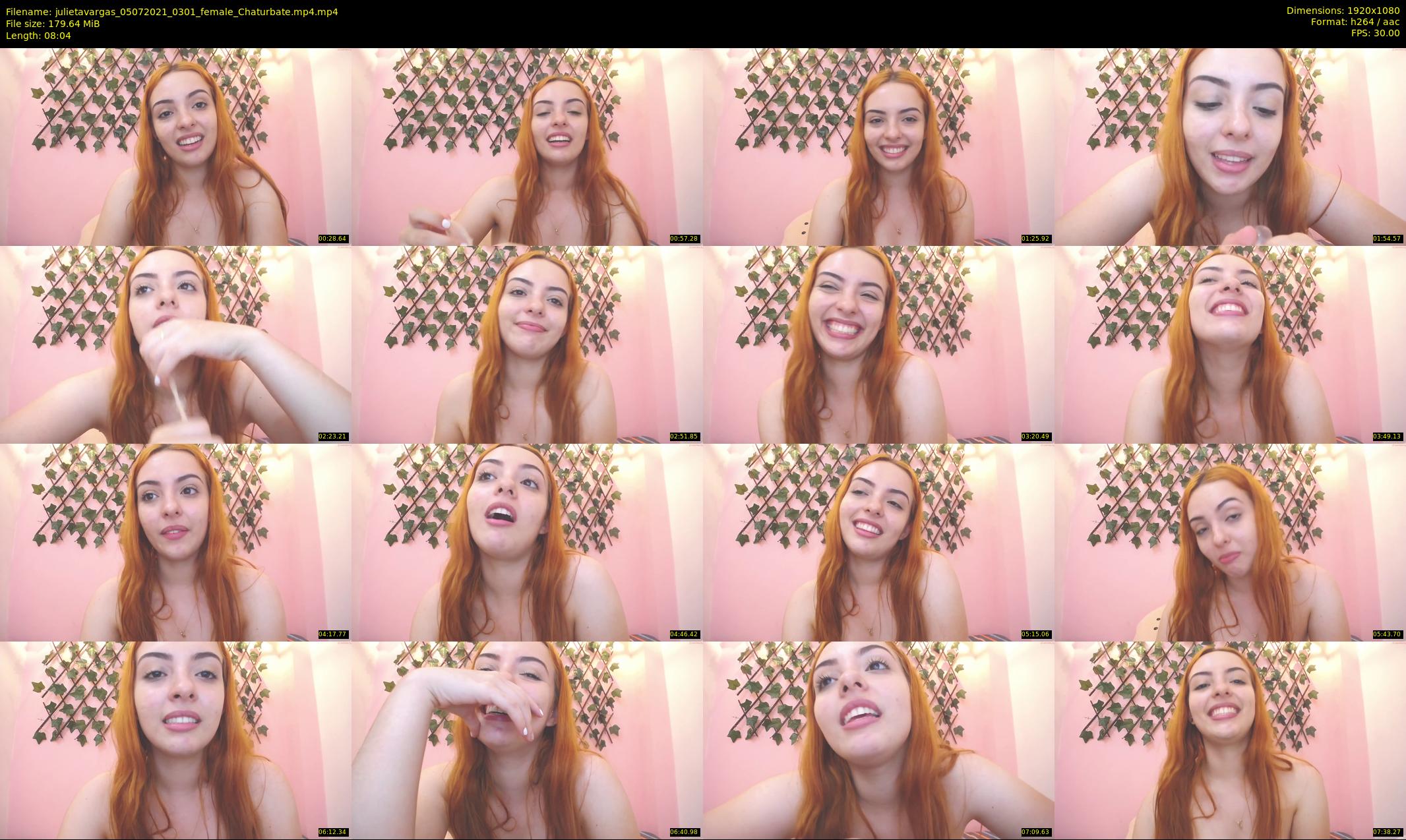 julietavargas — 9 minute Chaturbate female cam show recording, 1080p, Jul 5, 2021