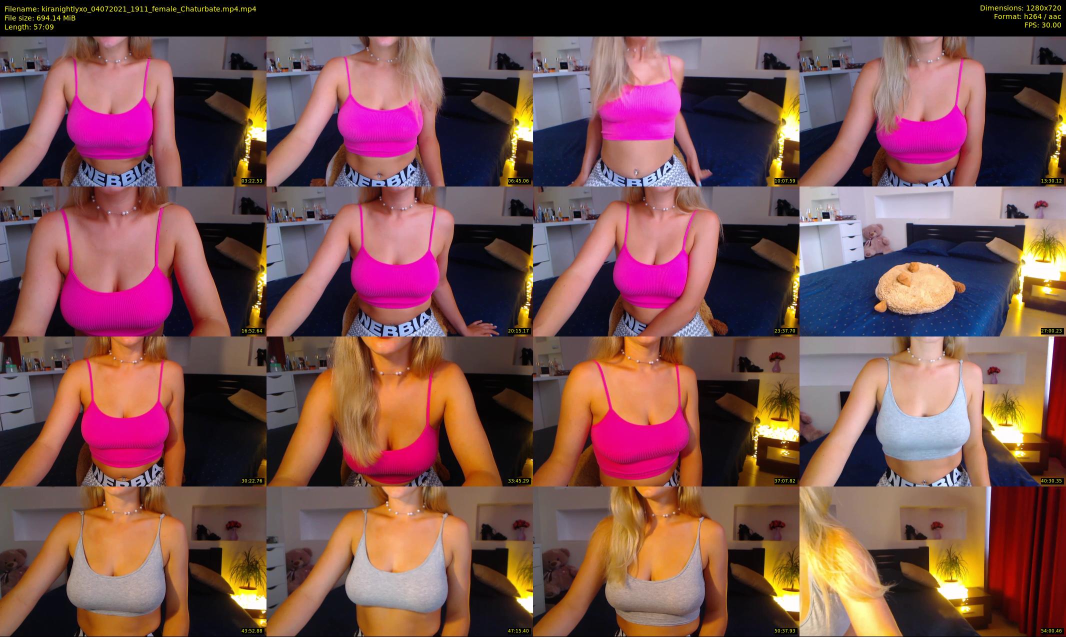 kiranightlyxo — 58 minute Chaturbate female cam show recording, 720p, Jul 4, 2021