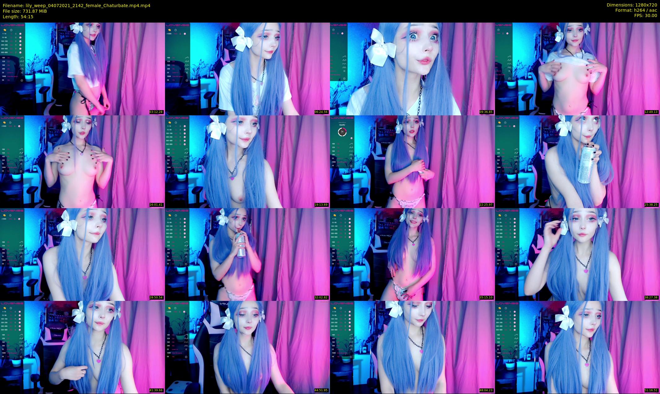 lily_weep — 55 minute Chaturbate female cam show recording, 720p, Jul 4, 2021
