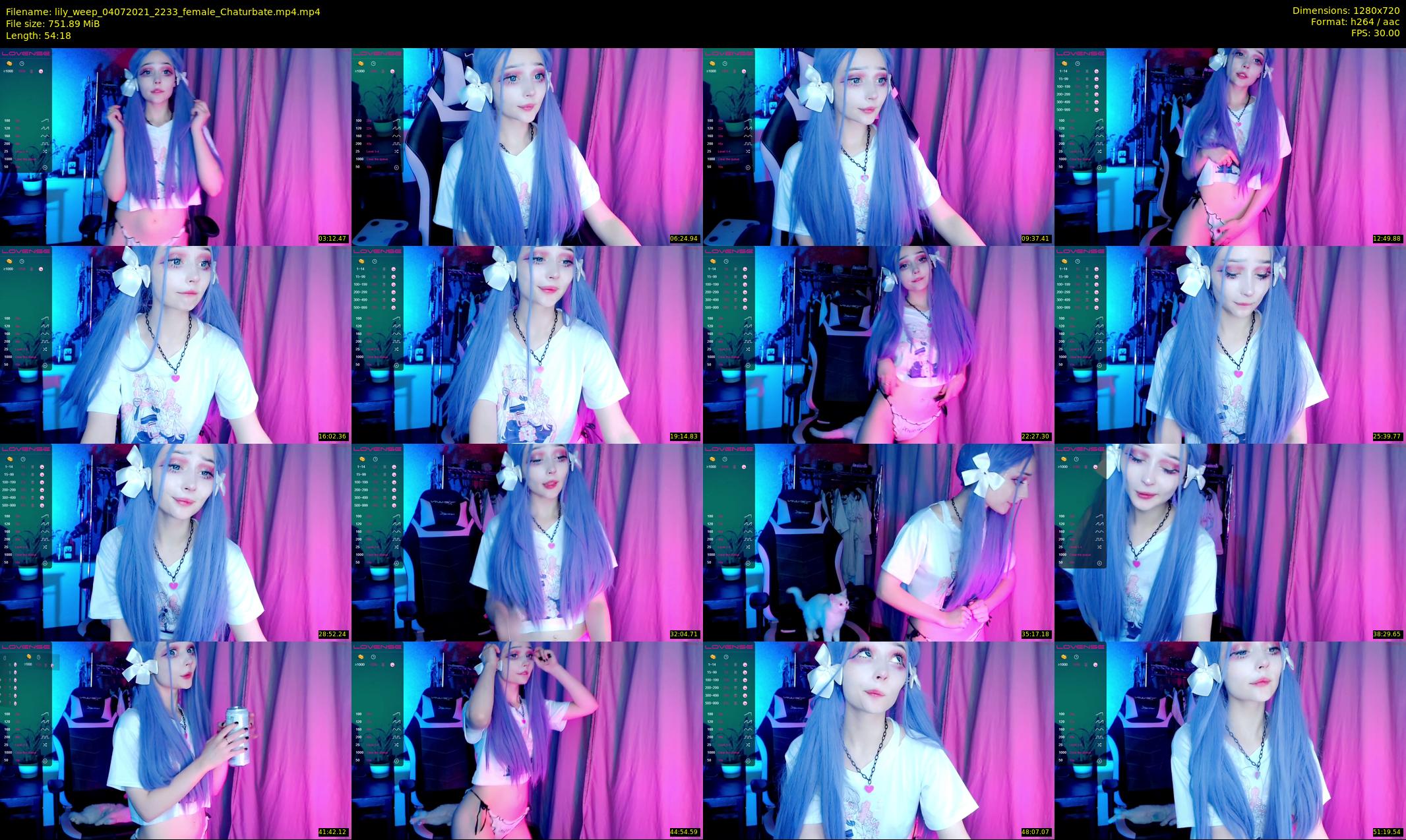 lily_weep — 55 minute Chaturbate female cam show recording, 720p, Jul 4, 2021
