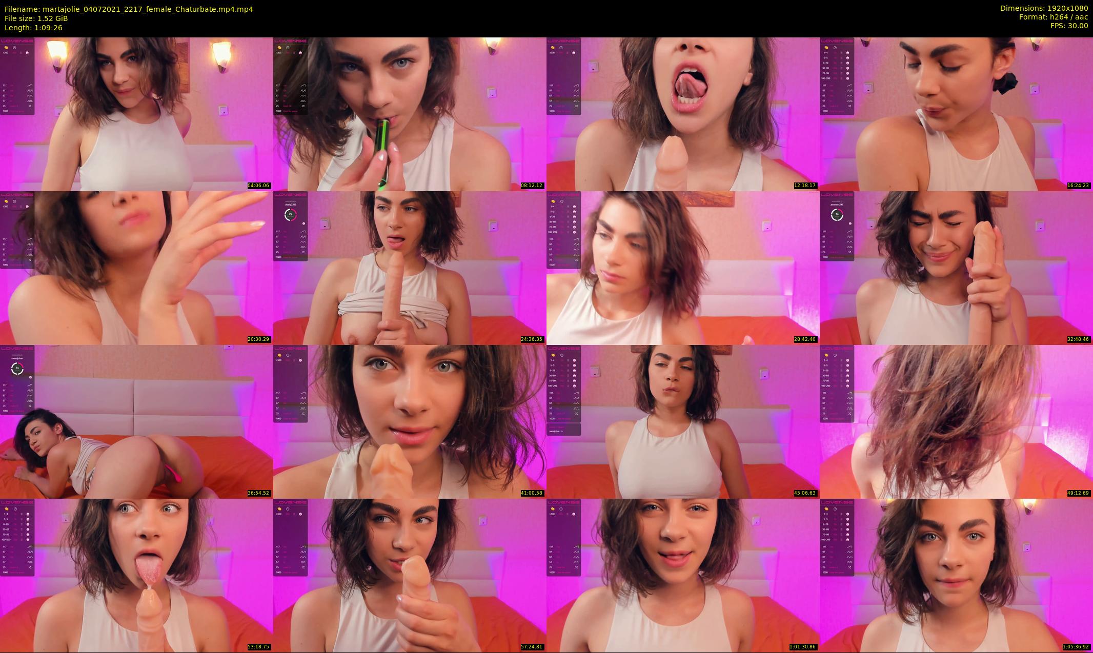martajolie — 70 minute Chaturbate female cam show recording, 1080p, Jul 4, 2021