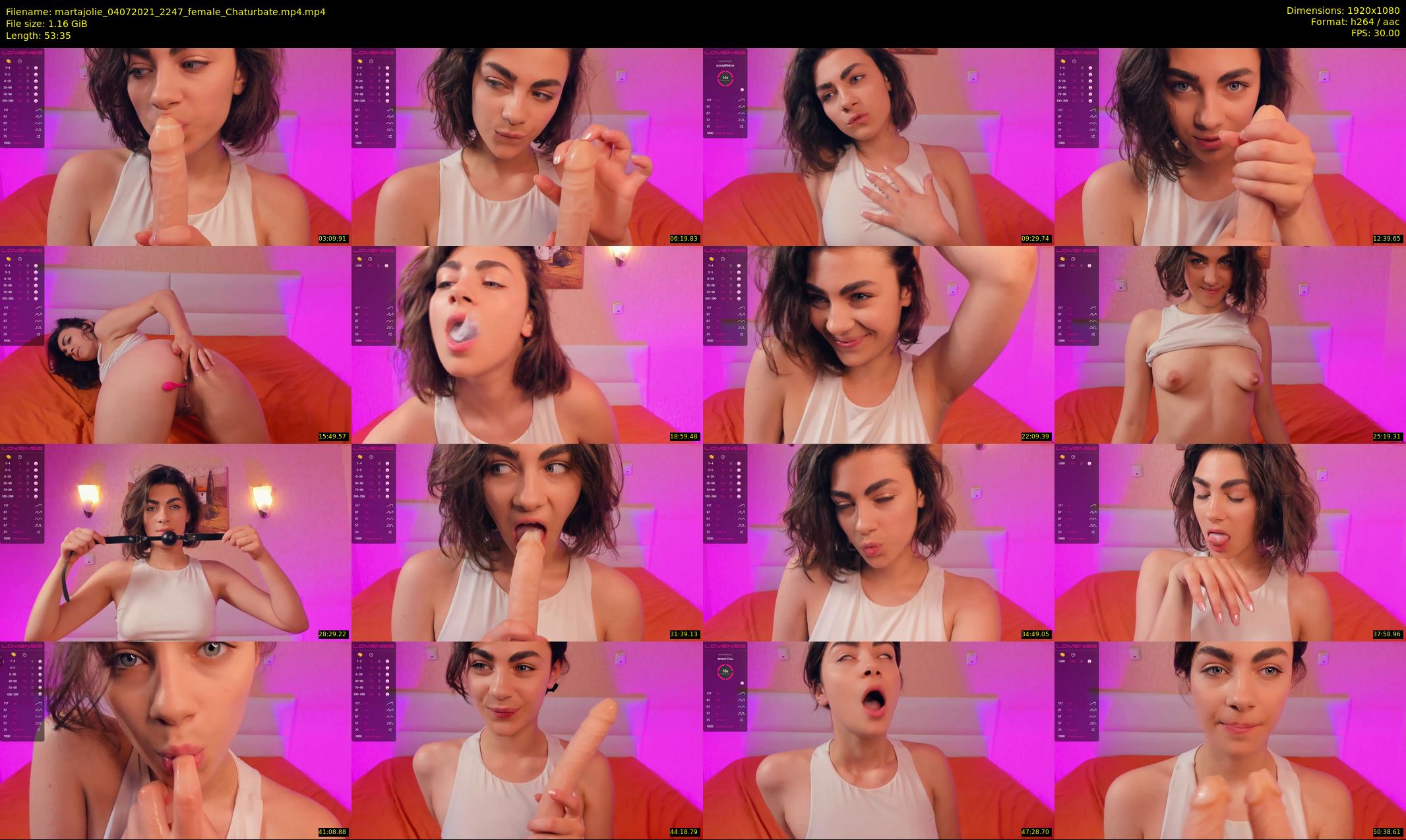 martajolie — 54 minute Chaturbate female cam show recording, 1080p, Jul 4, 2021