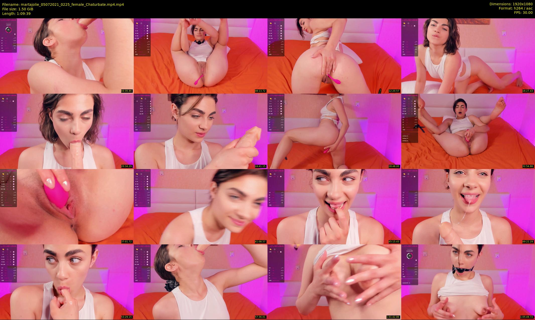martajolie — 70 minute Chaturbate female cam show recording, 1080p, Jul 5, 2021