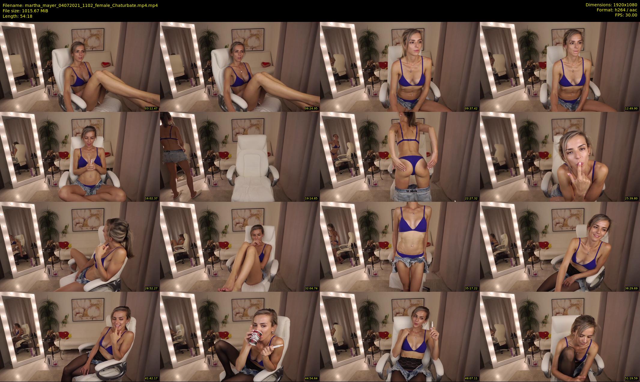 martha_mayer — 55 minute Chaturbate female cam show recording, 1080p, Jul 4, 2021