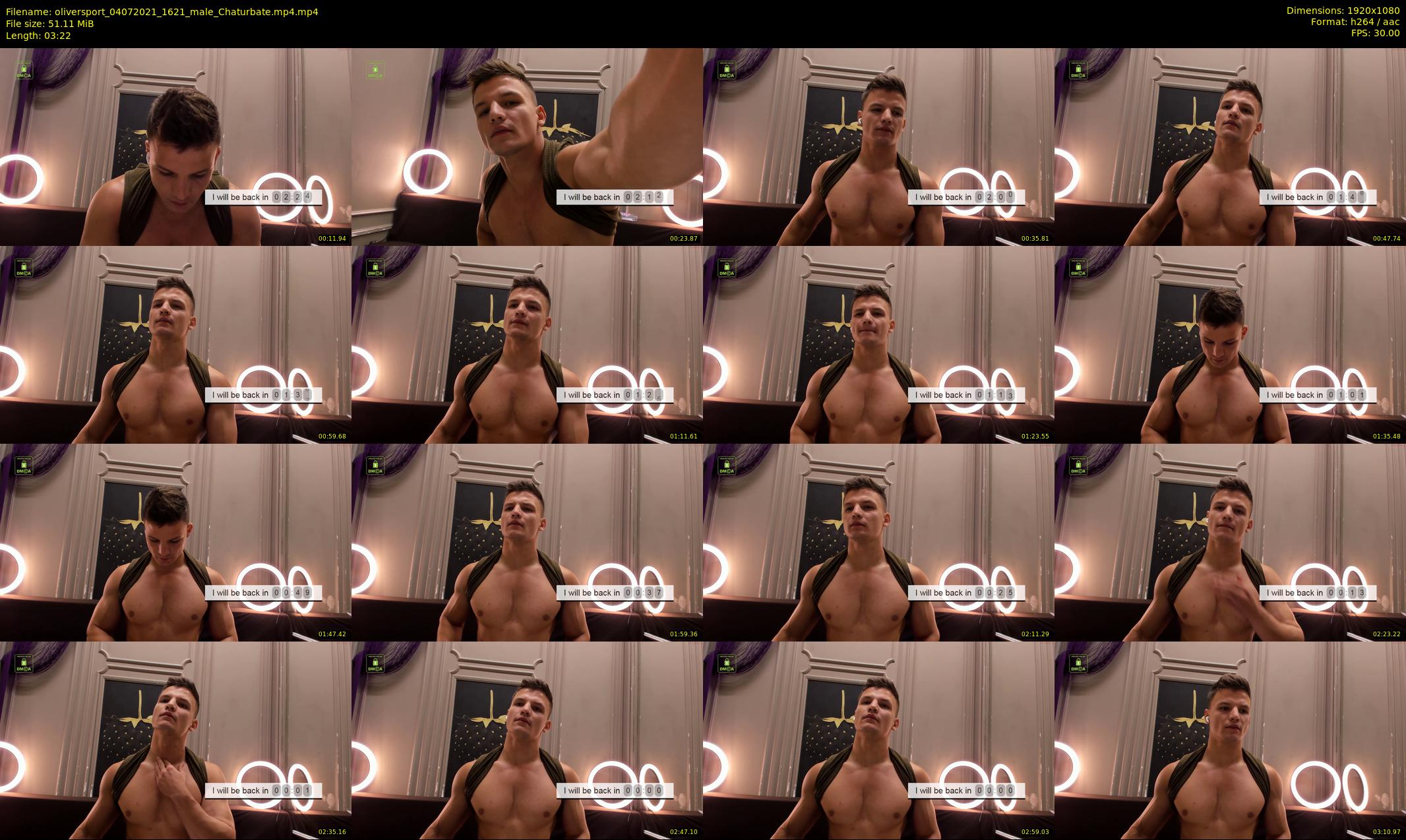 oliversport — 4 minute Chaturbate male cam show recording, 1080p, Jul 4, 2021