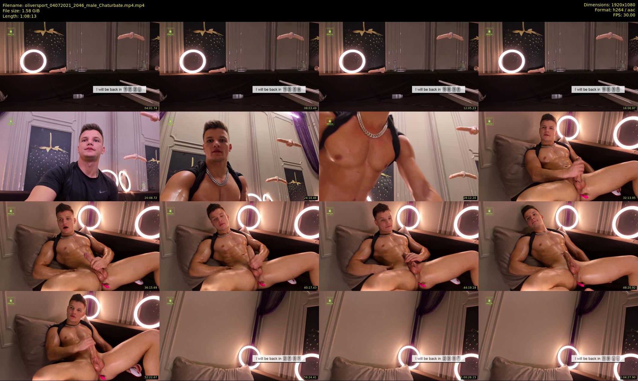 oliversport — 69 minute Chaturbate male cam show recording, 1080p, Jul 4, 2021