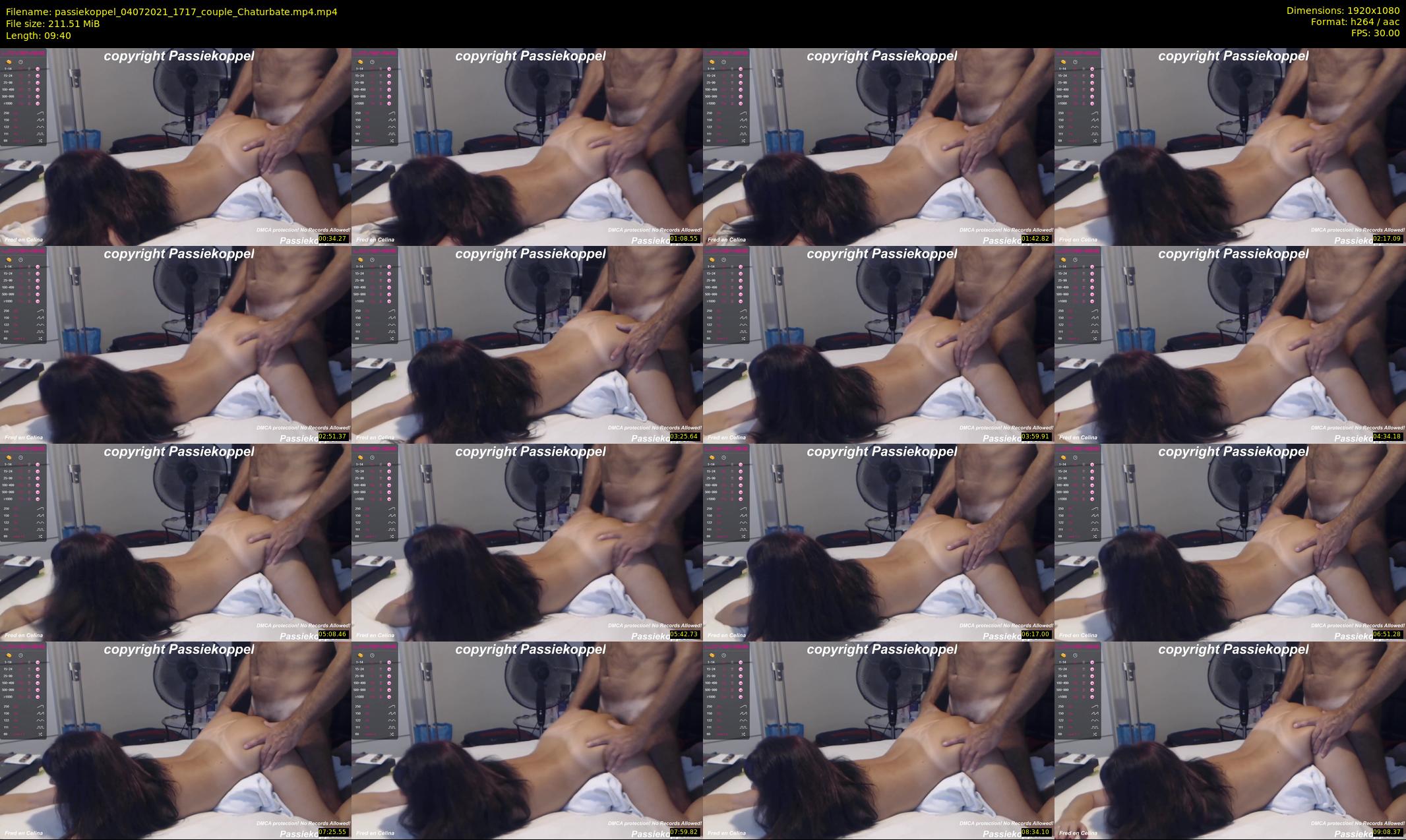 passiekoppel — 10 minute Chaturbate couple cam show recording, 1080p, Jul 4, 2021