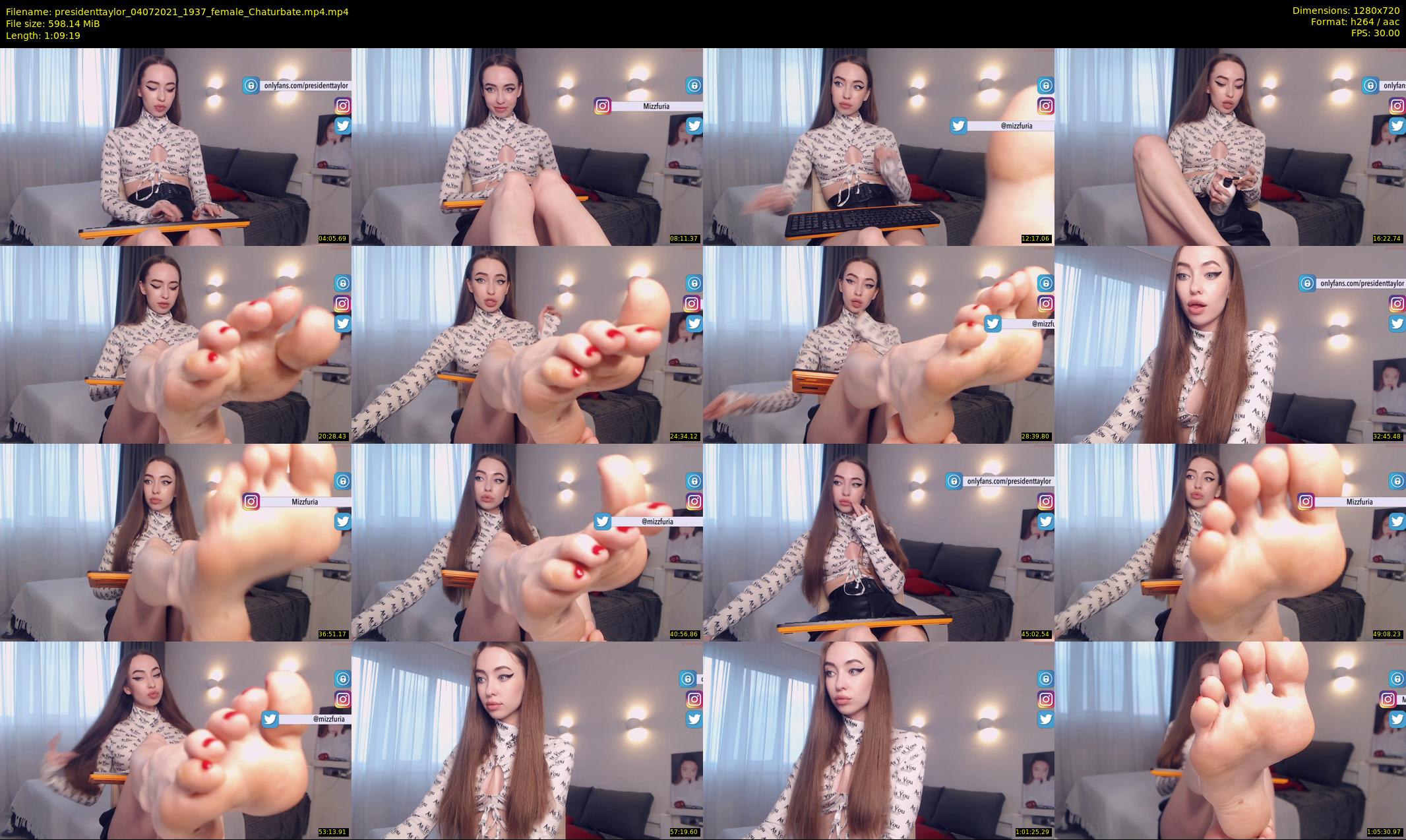 presidenttaylor — 70 minute Chaturbate female cam show recording, 720p, Jul 4, 2021