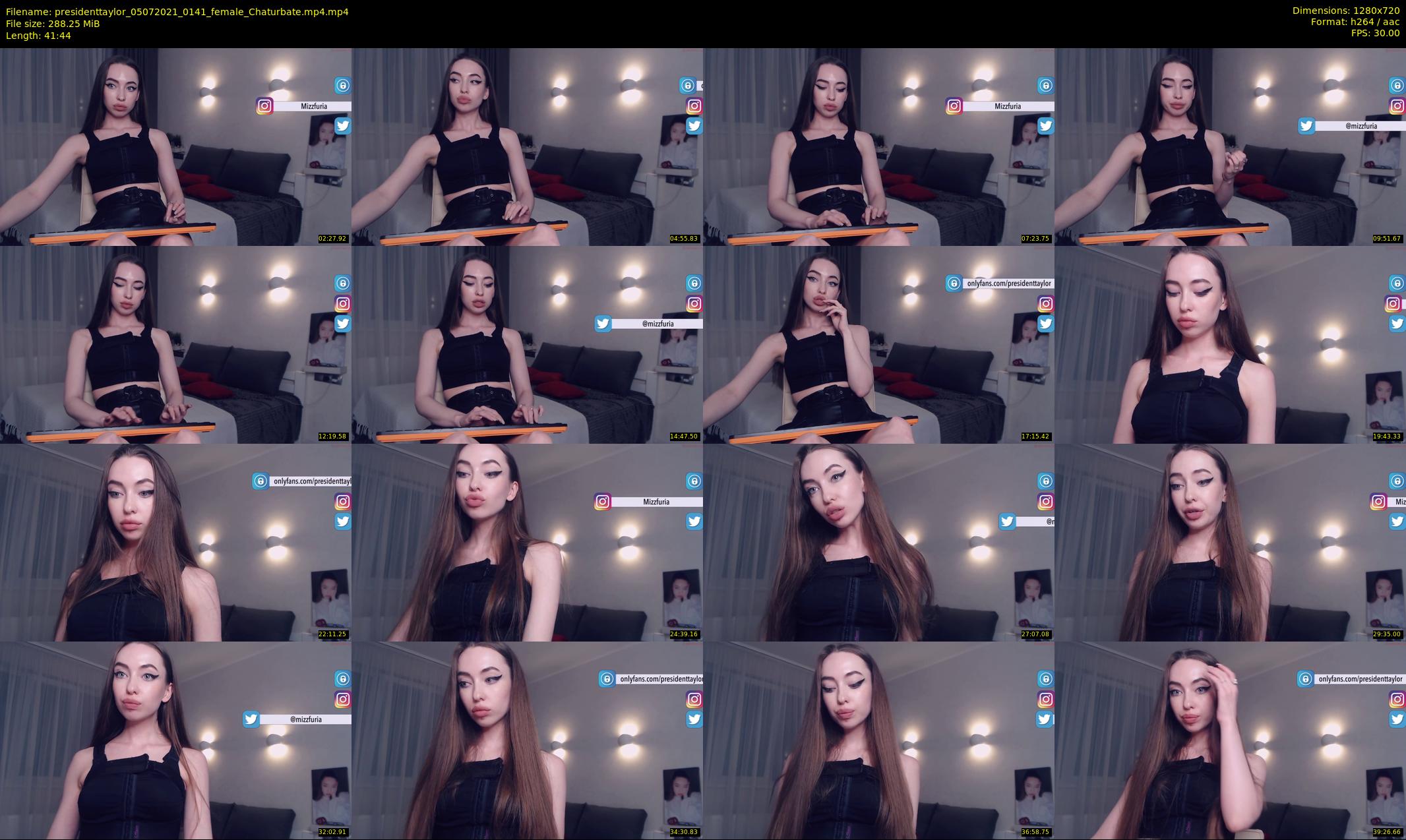 presidenttaylor — 42 minute Chaturbate female cam show recording, 720p, Jul 5, 2021