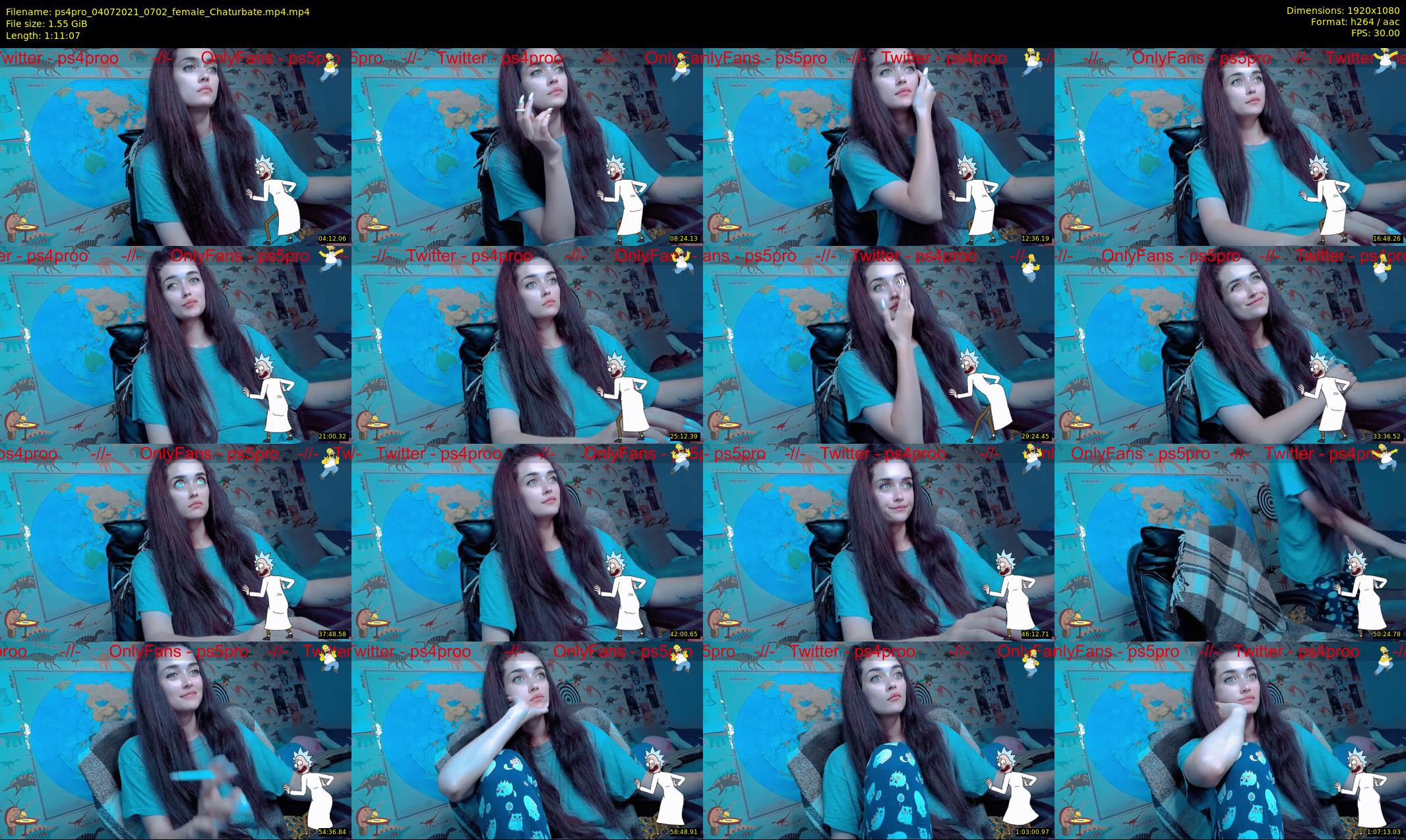 ps4pro — 72 minute Chaturbate female cam show recording, 1080p, Jul 4, 2021