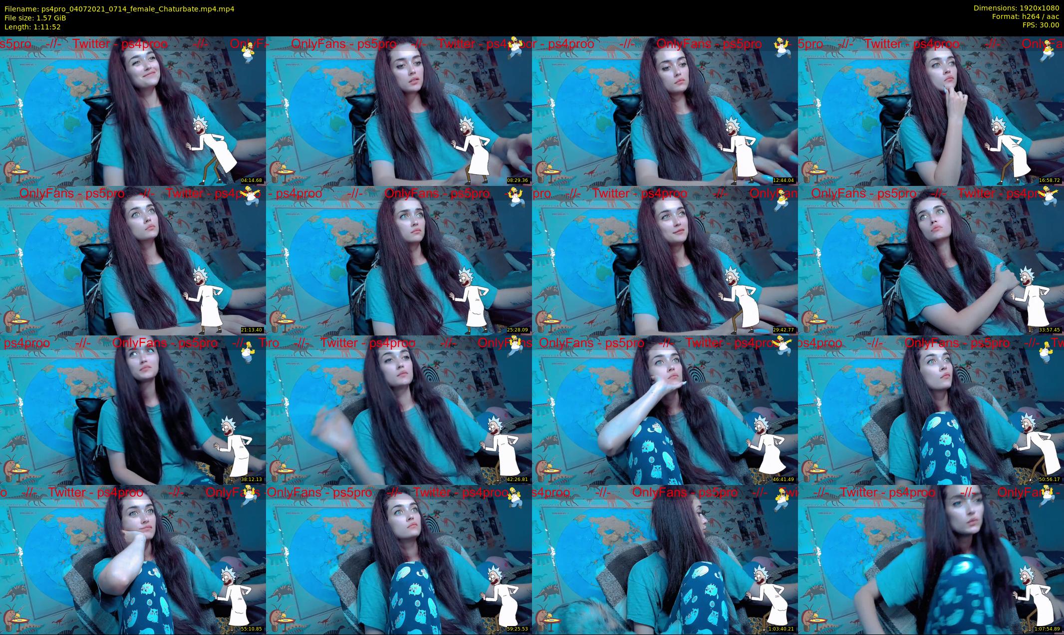 ps4pro — 72 minute Chaturbate female cam show recording, 1080p, Jul 4, 2021