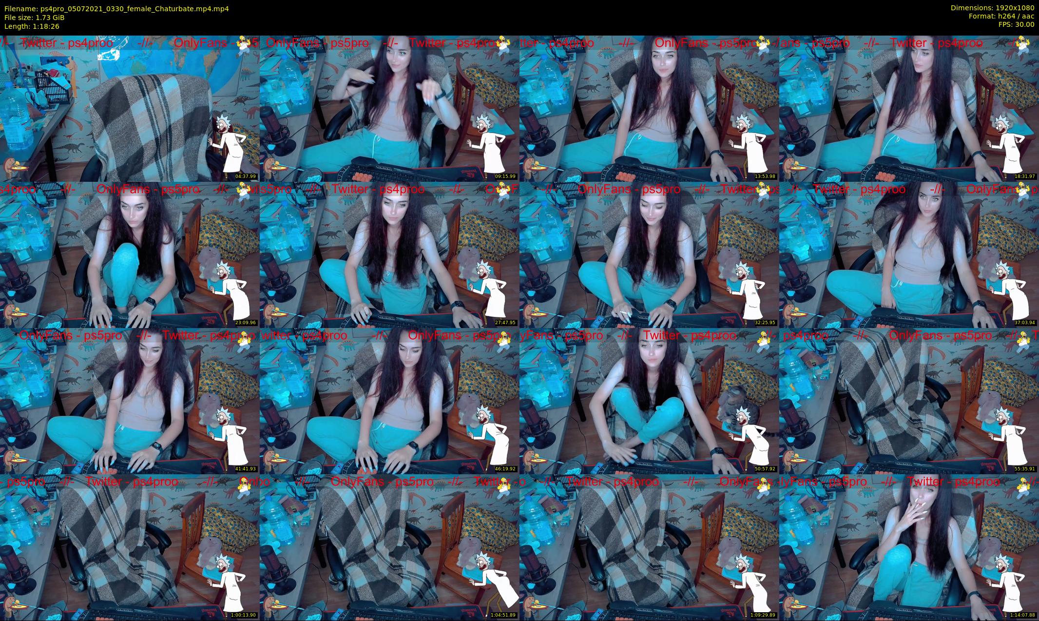 ps4pro — 79 minute Chaturbate female cam show recording, 1080p, Jul 5, 2021