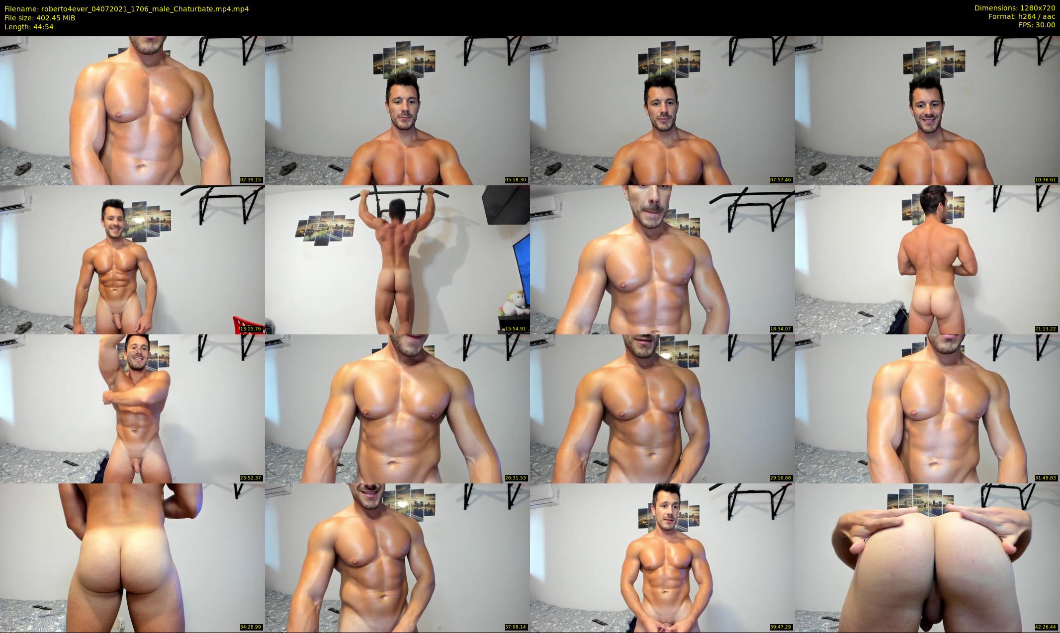 roberto4ever — 45 minute Chaturbate male cam show recording, 720p, Jul 4, 2021