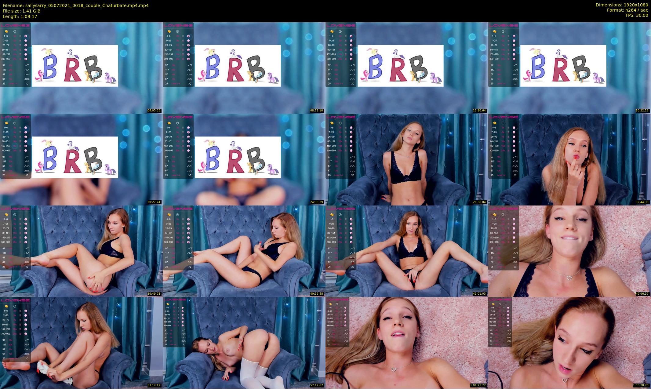 sallysarry — 70 minute Chaturbate couple cam show recording, 1080p, Jul 5, 2021