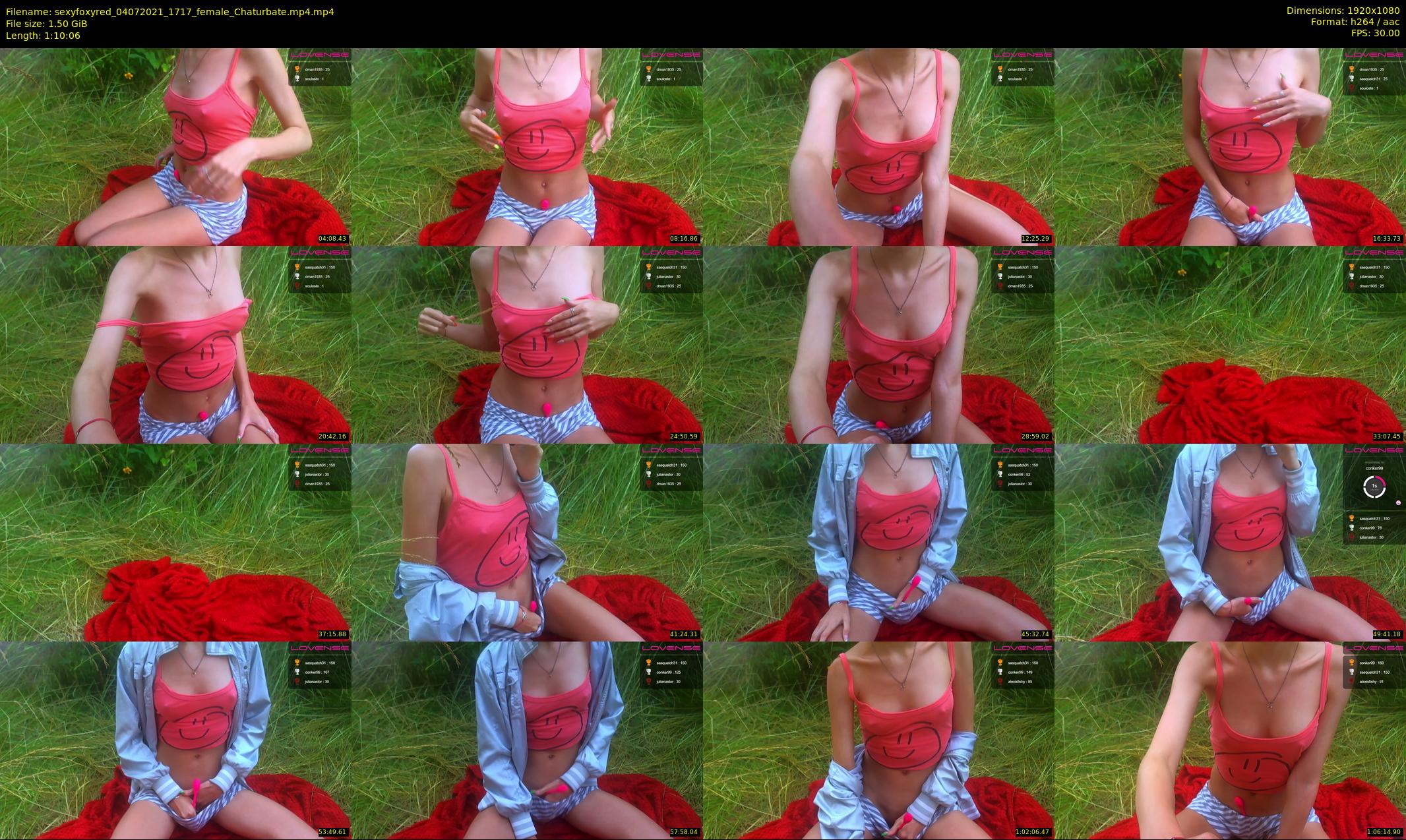 sexyfoxyred — 71 minute Chaturbate female cam show recording, 1080p, Jul 4, 2021