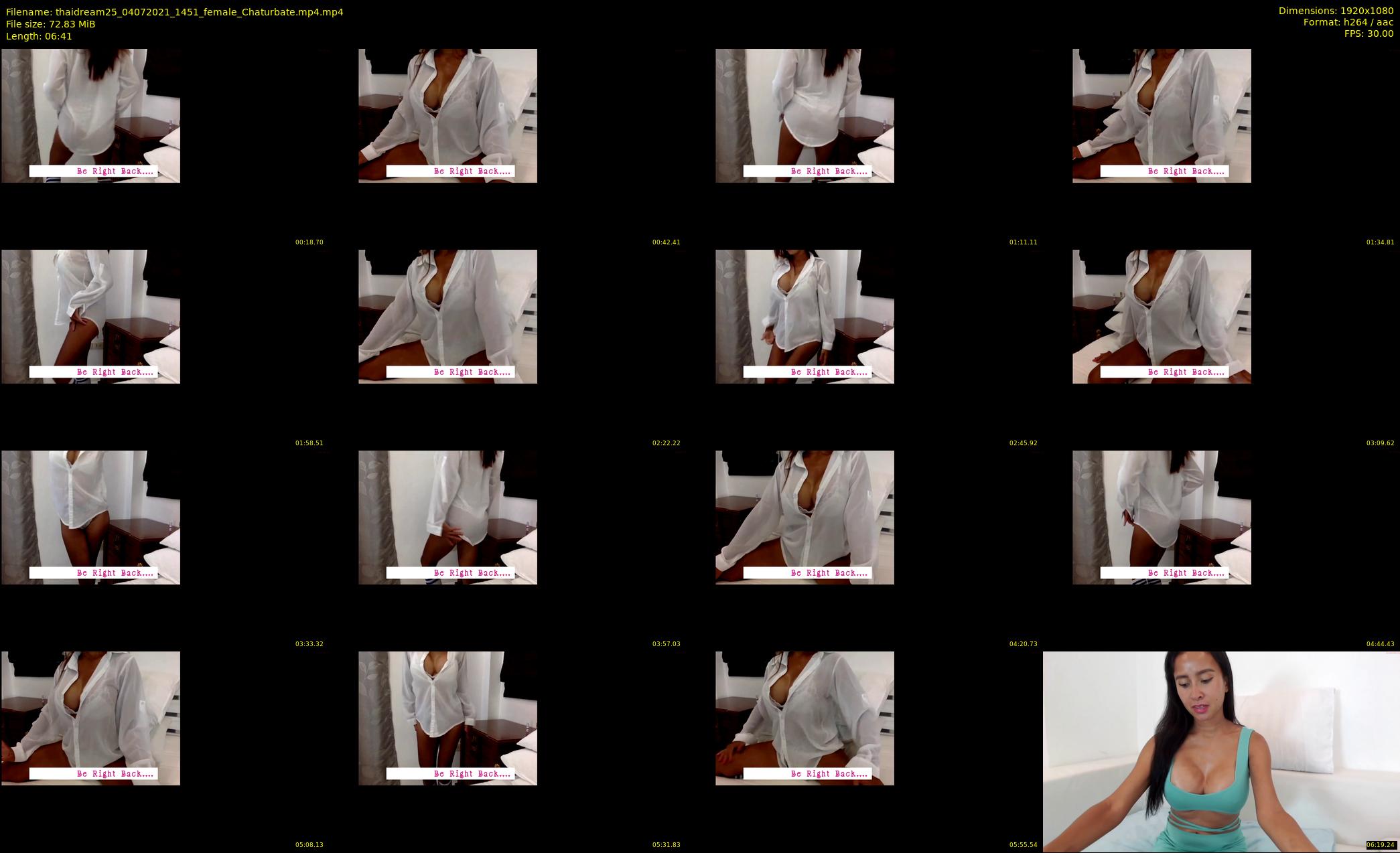 thaidream25 — 7 minute Chaturbate female cam show recording, 1080p, Jul 4, 2021
