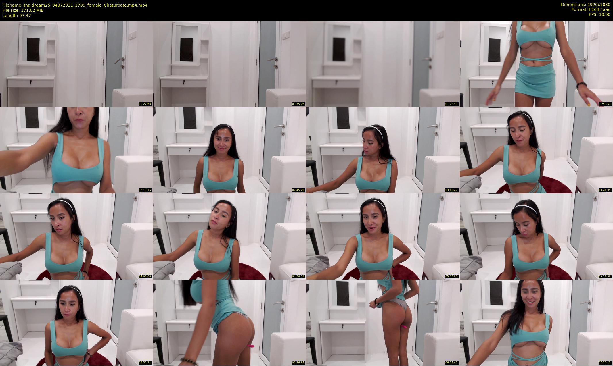 thaidream25 — 8 minute Chaturbate female cam show recording, 1080p, Jul 4, 2021