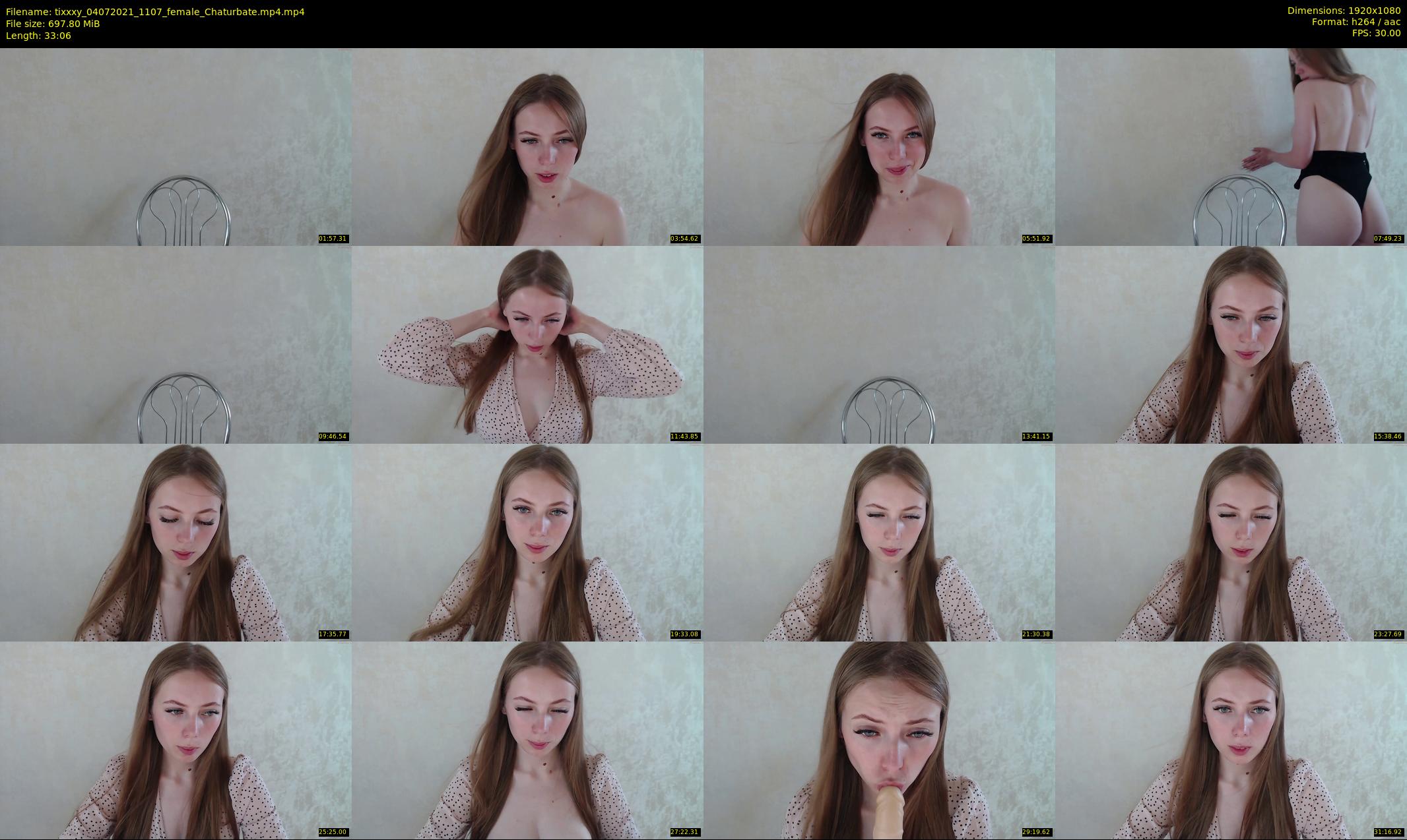 tixxxy — 34 minute Chaturbate female cam show recording, 1080p, Jul 4, 2021