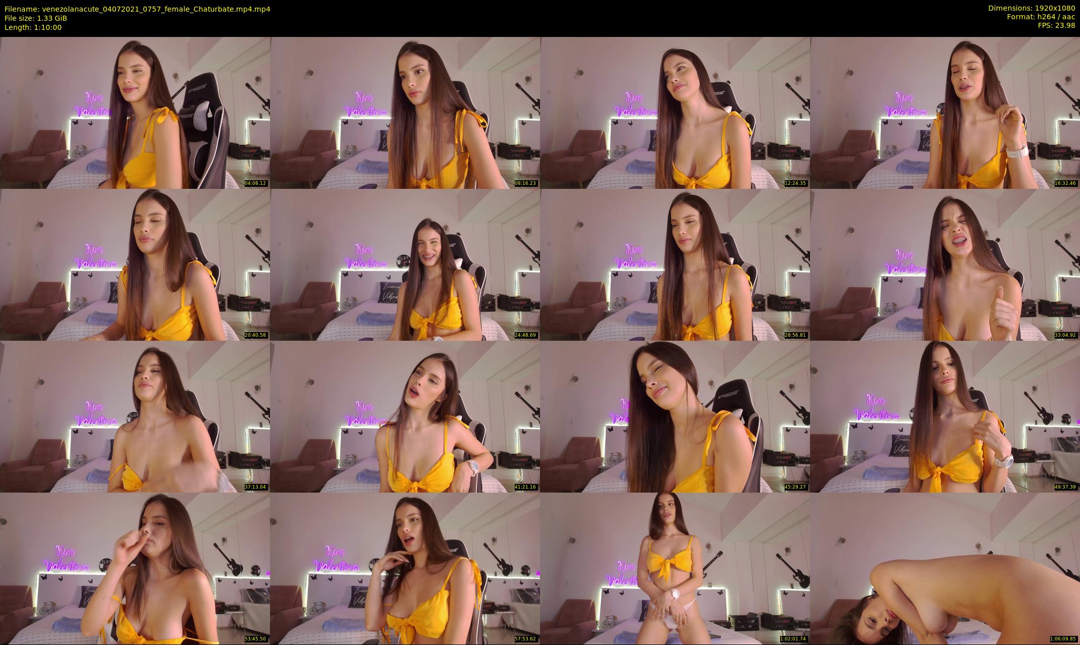 venezolanacute — 70 minute Chaturbate female cam show recording, 1080p, Jul 4, 2021
