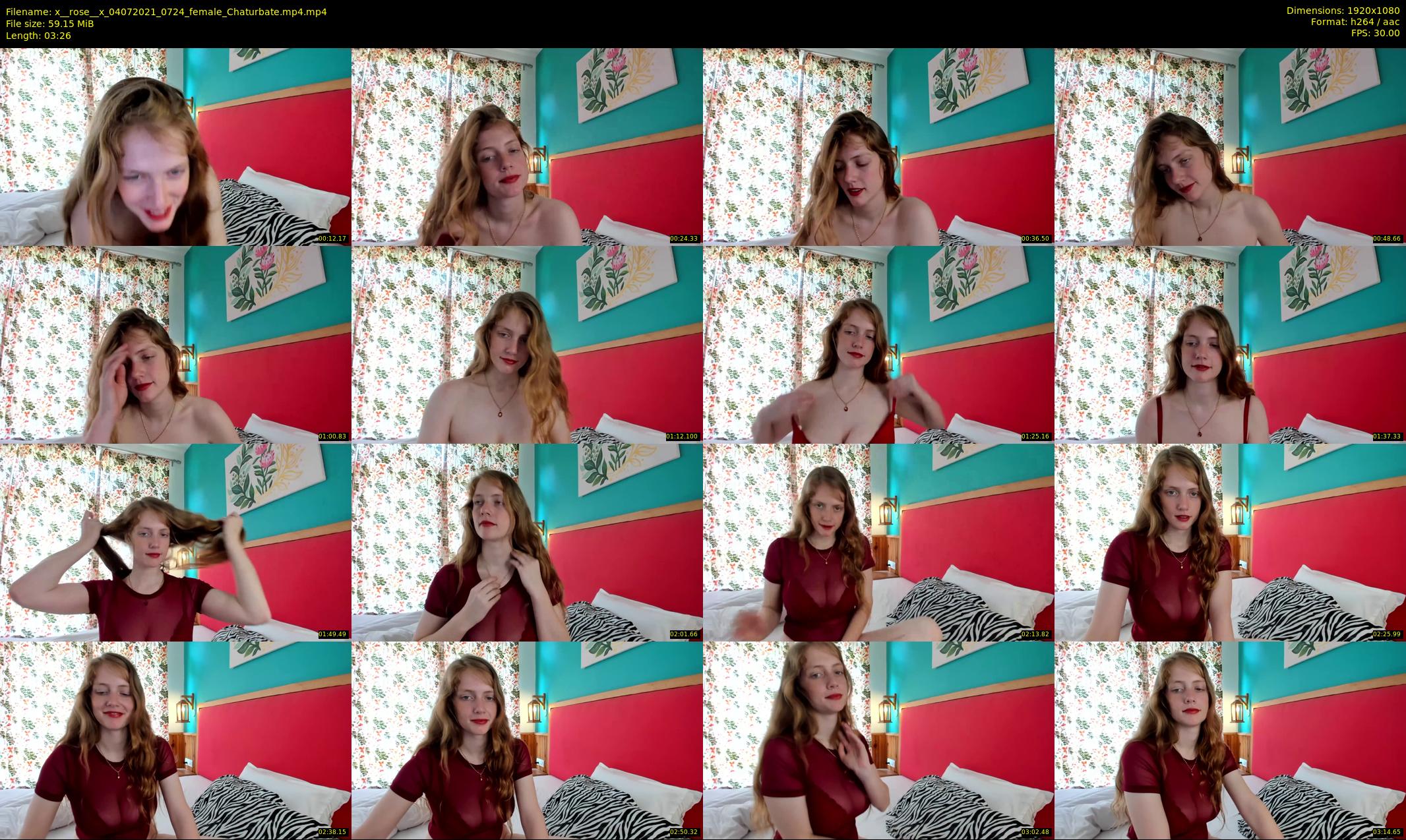 x__rose__x — 4 minute Chaturbate female cam show recording, 1080p, Jul 4, 2021