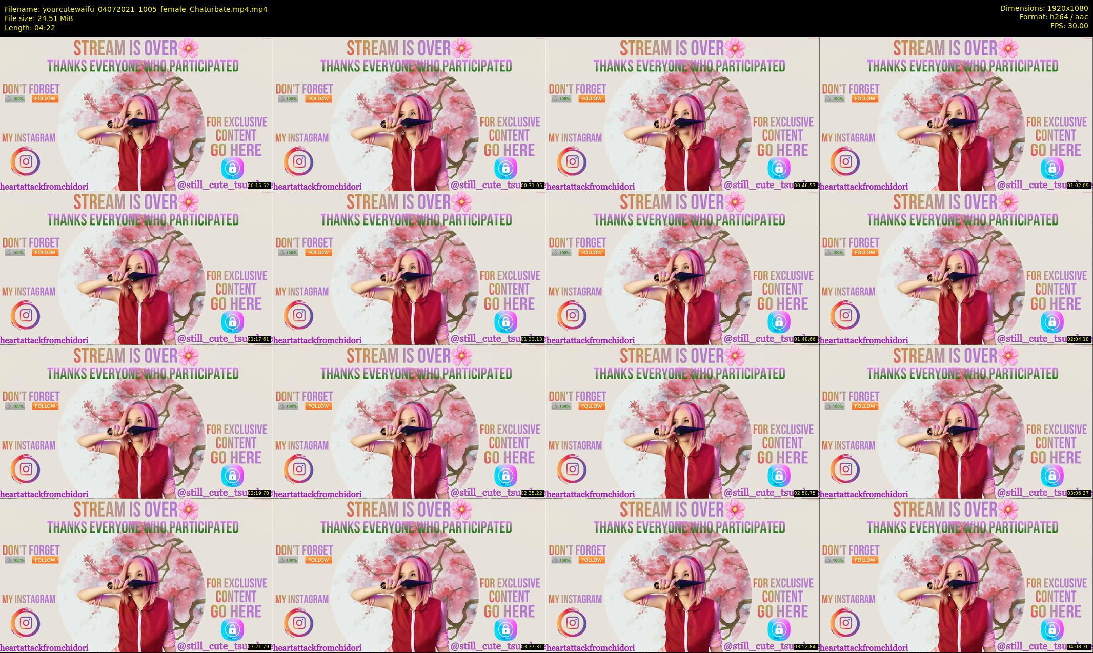 yourcutewaifu — 5 minute Chaturbate female cam show recording, 1080p, Jul 4, 2021
