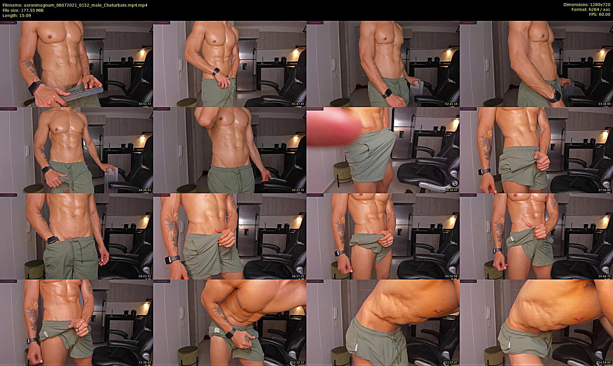 aaronmagnum — 16 minute Chaturbate male cam show recording, 720p, Jul 6, 2021