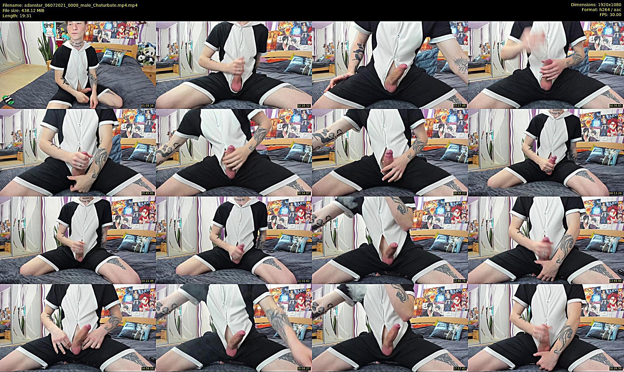 adanstar — 20 minute Chaturbate male cam show recording, 1080p, Jul 6, 2021