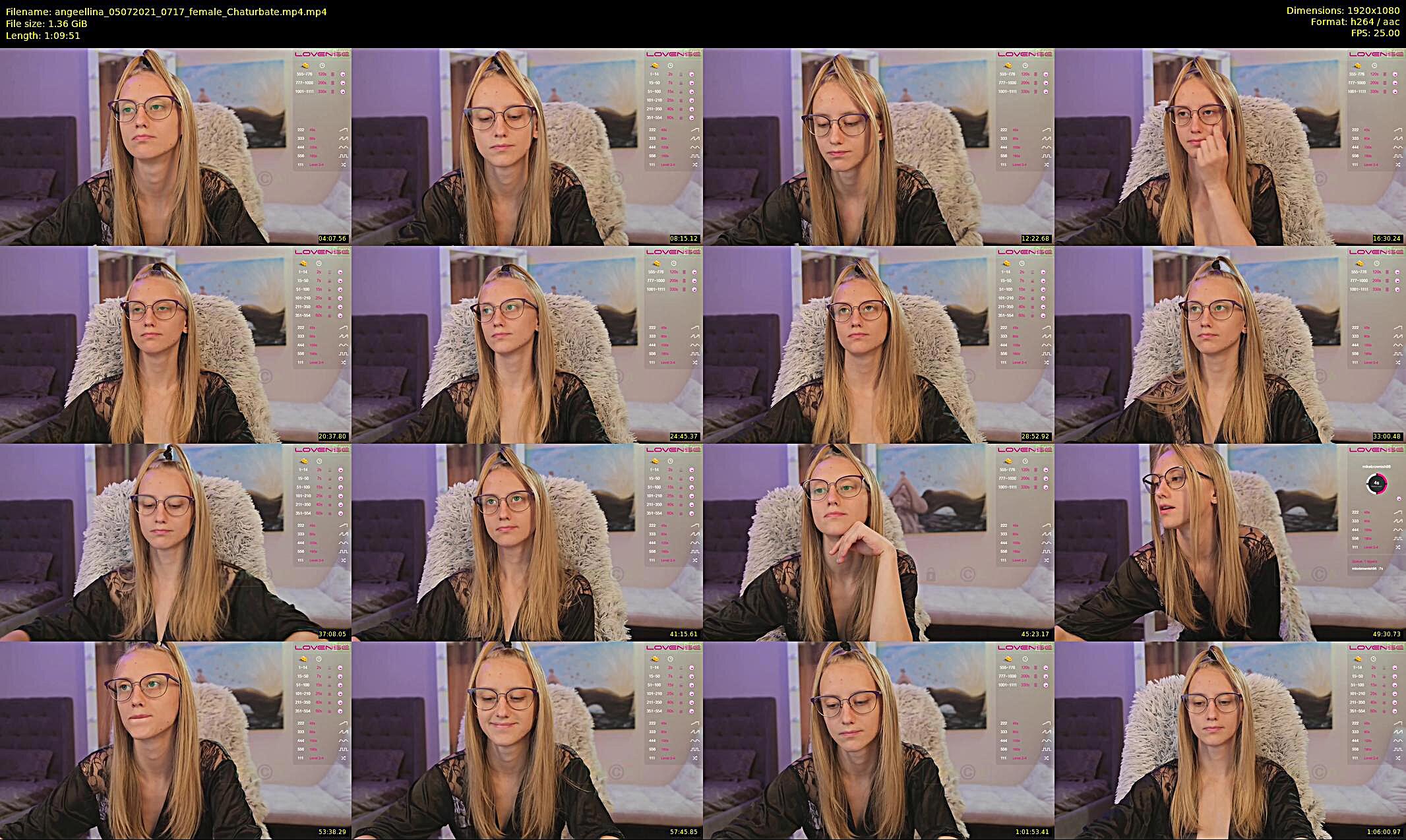 angeellina — 70 minute Chaturbate female cam show recording, 1080p, Jul 5, 2021